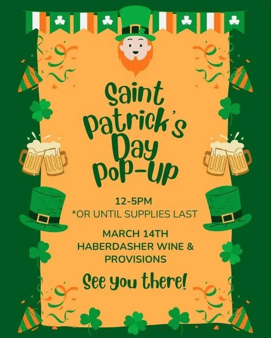 We're feeling lucky this Saint Patrick's Day!🍀🧁🍪 The Little Bakehouse is back with a fresh batch of baked goods!
Pop in for this 'magically delicious' Pop-Up Bakery on Saturday, the 14th, between noon and 5:00 pm (or while supplies last).