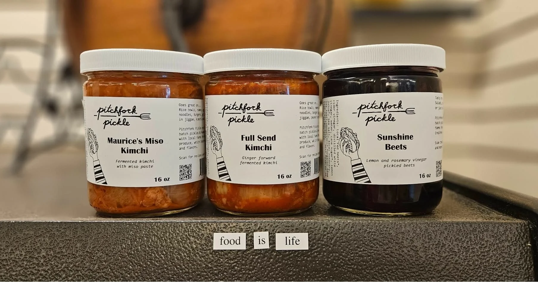 Food is life. Life is fermentation. From the microbes in your stomach to the ancient practice of preserving food, the universe is constantly breaking down and transforming.

@pitchforkpickle
