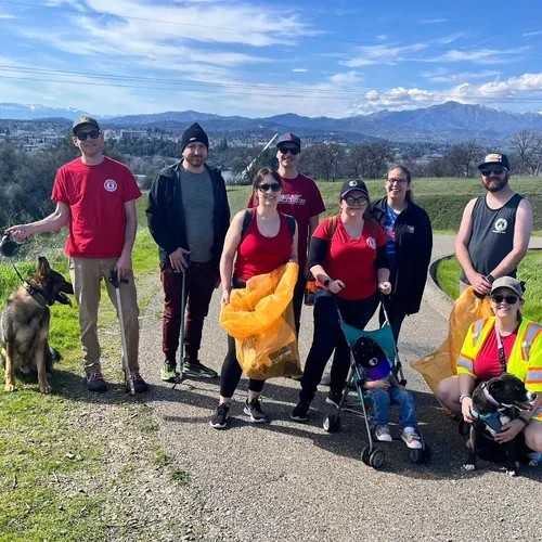 Active 20-30 Members excited at the Back to School Shopping Spree