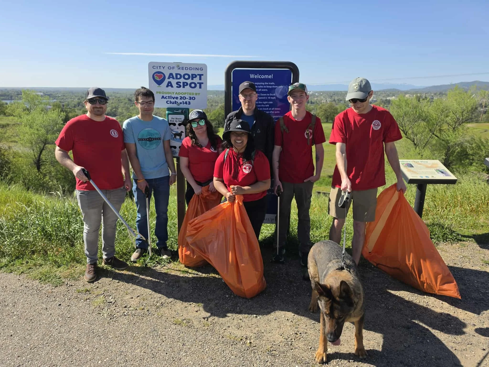 Active 20-30 Members excited at the Back to School Shopping Spree