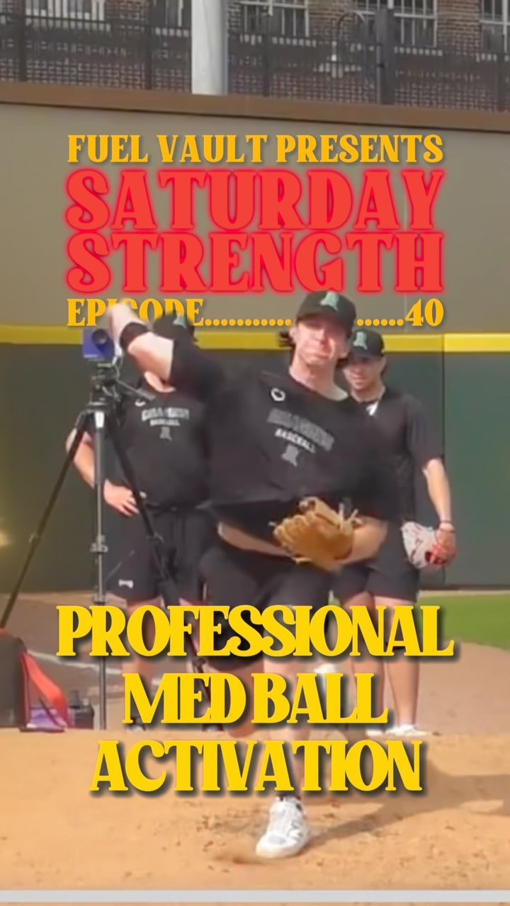 Activate like a pro to grab some easy velo! πͺπ½
After your activation and before getting off the mound…
Grab a med ball and complete this super set with max intent! β‘οΈ
Shuffle Tosses: 3-5 reps
- Go as HARD as you can without care for direc