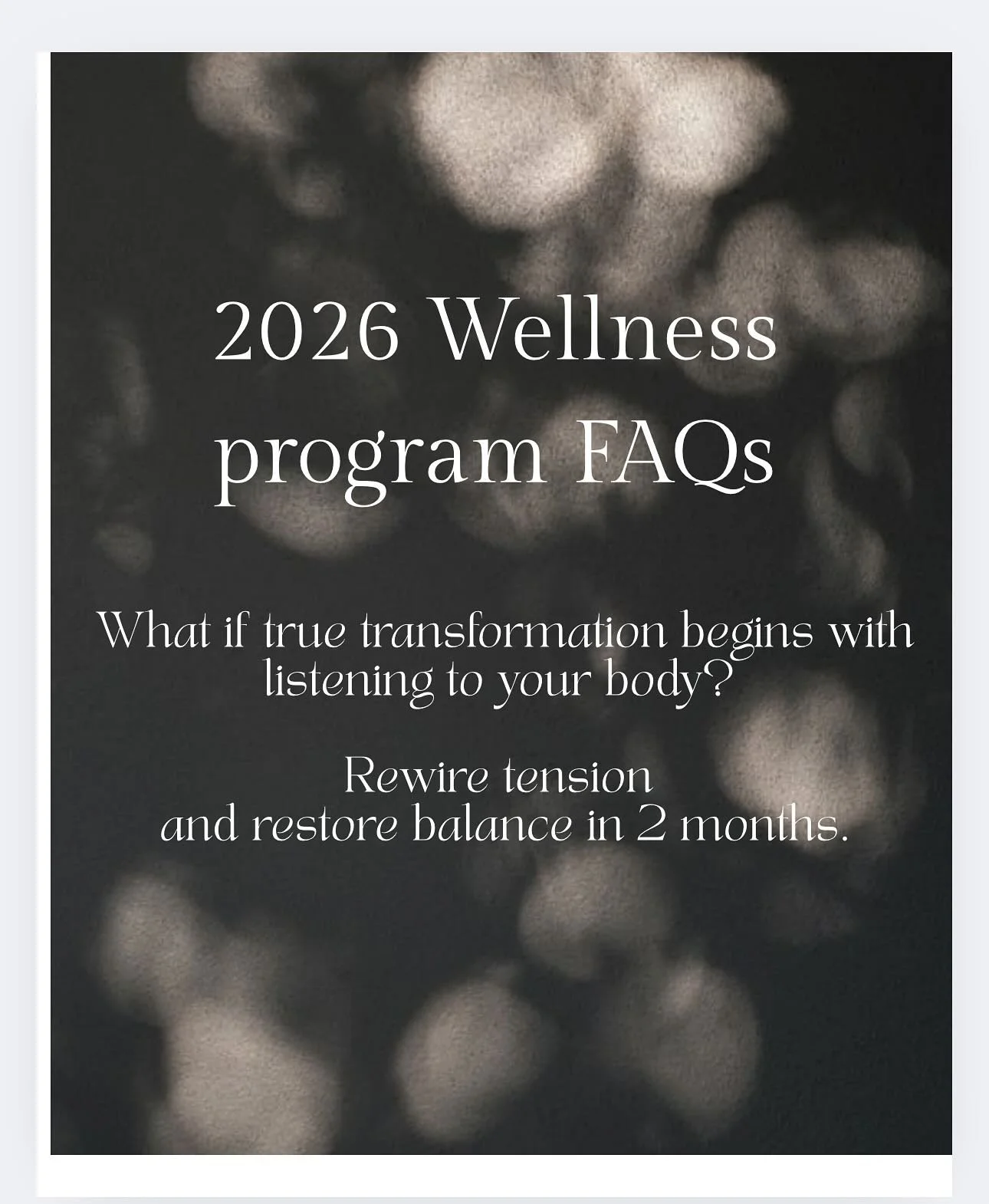 ✨2026 Wellness program sign ups are LIVE✨ 
🩷Here&rsquo;s everything you need to know🩷