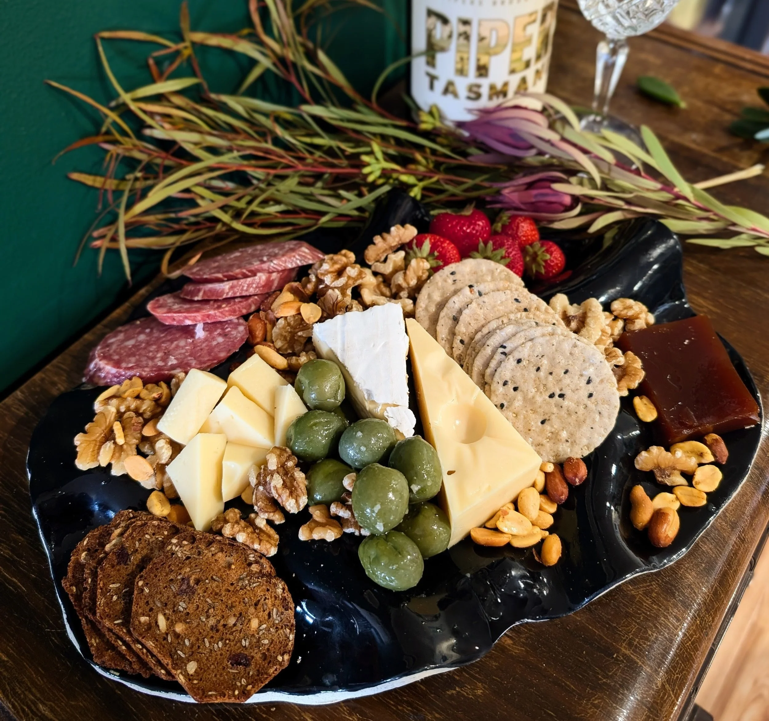 Large Platter in Obsidian