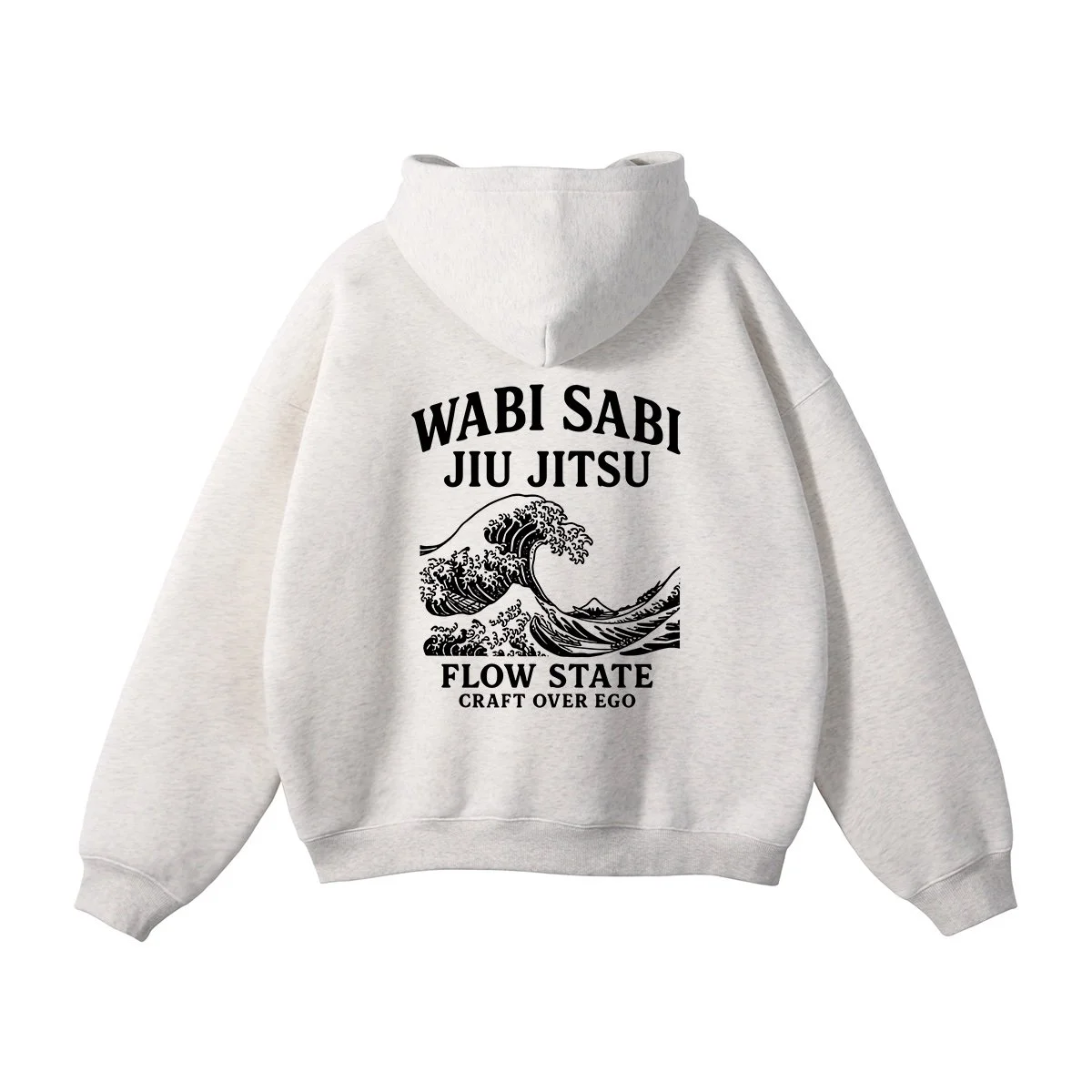 Wabi Sabi Jiu Jitsu Hoodie Project 01 – Flow State Oversized