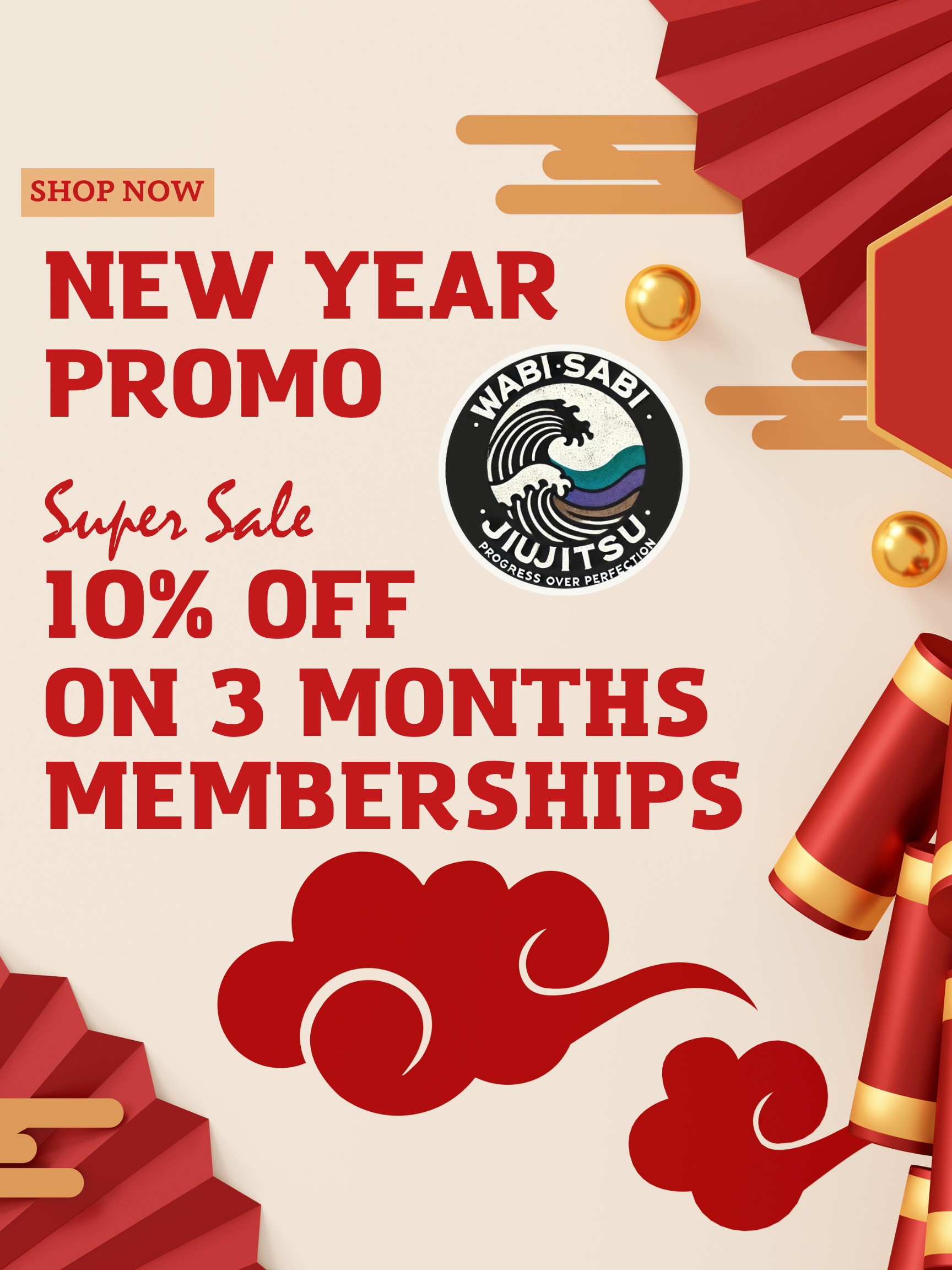 NEW YEAR PROMO – 10% OFF BJJ MEMBERSHIP