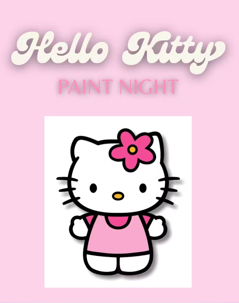 Hello Kitty Paint Night 