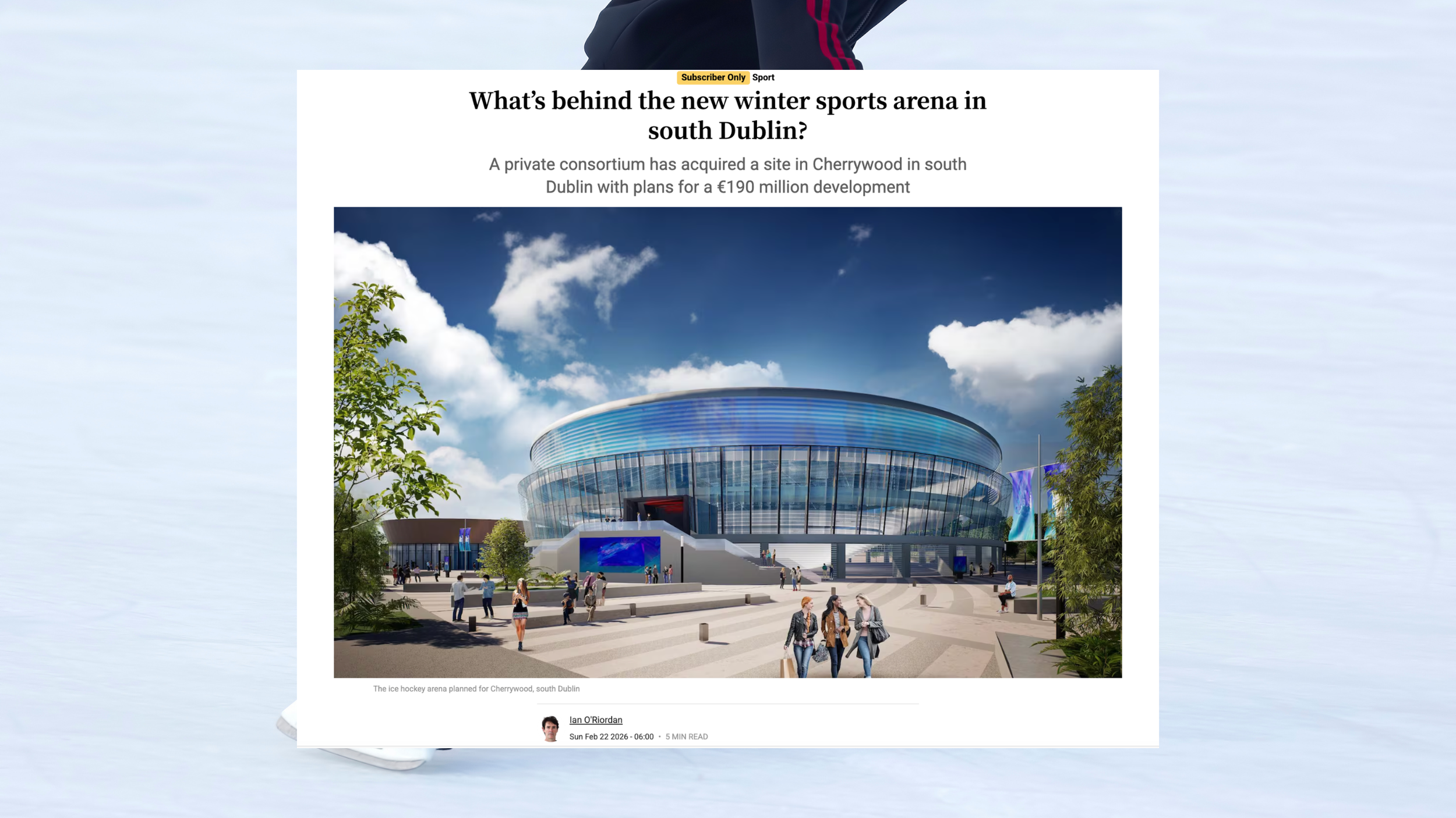 What’s behind the new winter sports arena in south Dublin? 