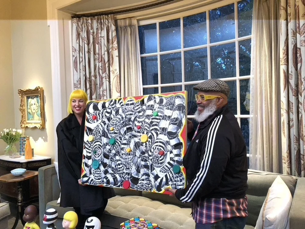 Trenton Doyle Hancock with Patricia Restrepo and HAA