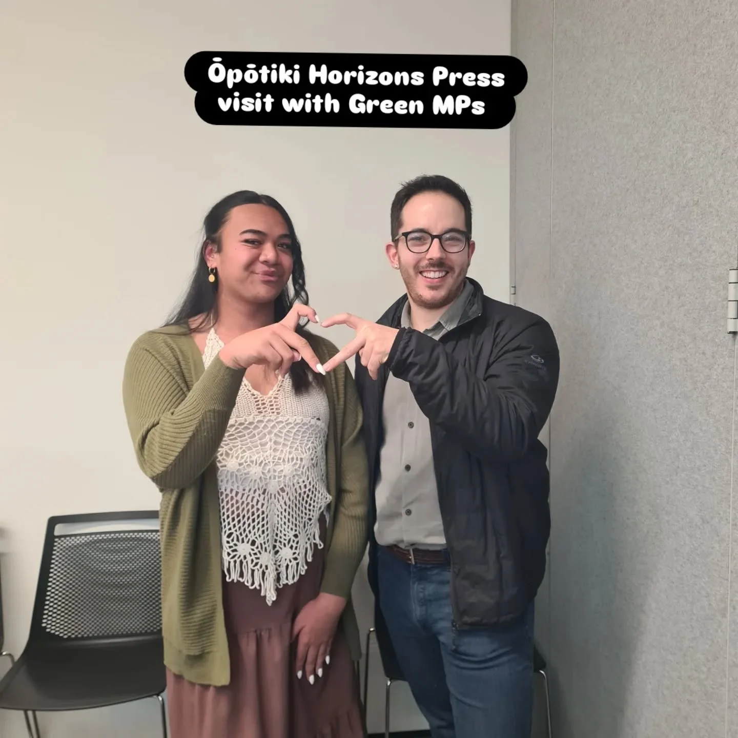 A huge thank you to Ilmars and Kaya for organising this event and inviting us to host the Green MPs Chloe and Ricardo 💜

Members from our Ōpōtiki Horizons Press team were absolutely inspired and encouraged to get more involved in the world of politi