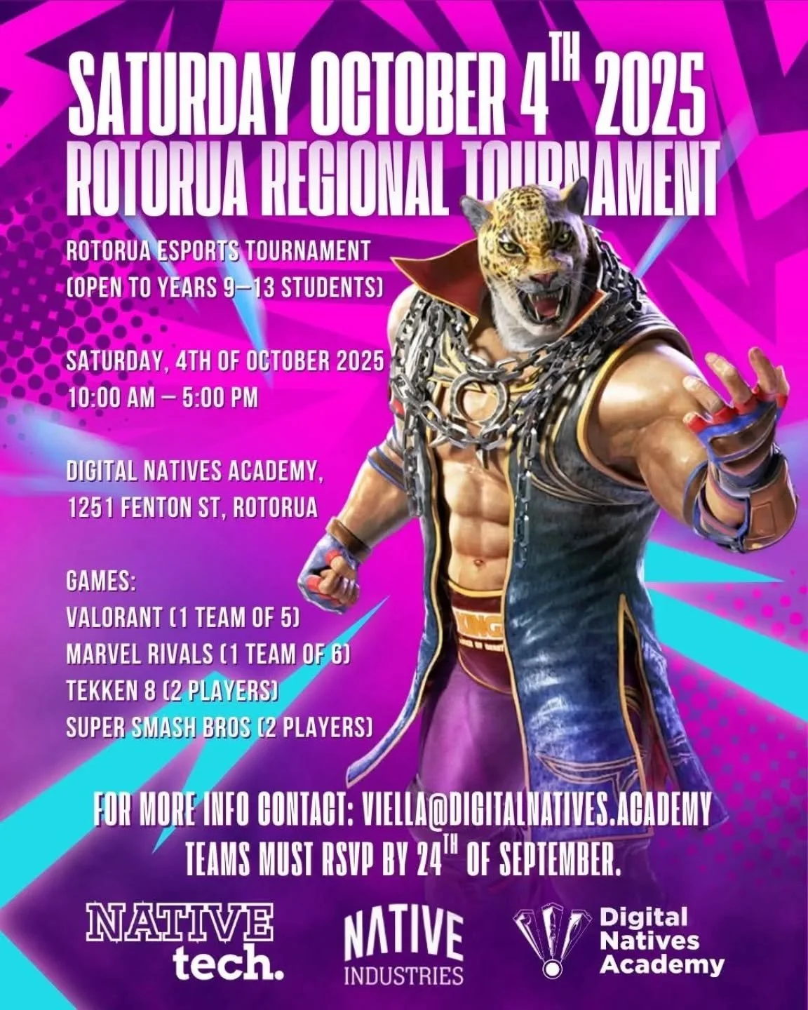 Calling all gamers! If you're keen on going along to this - let us know quick! Registrations close tomorrow (24th Sept).