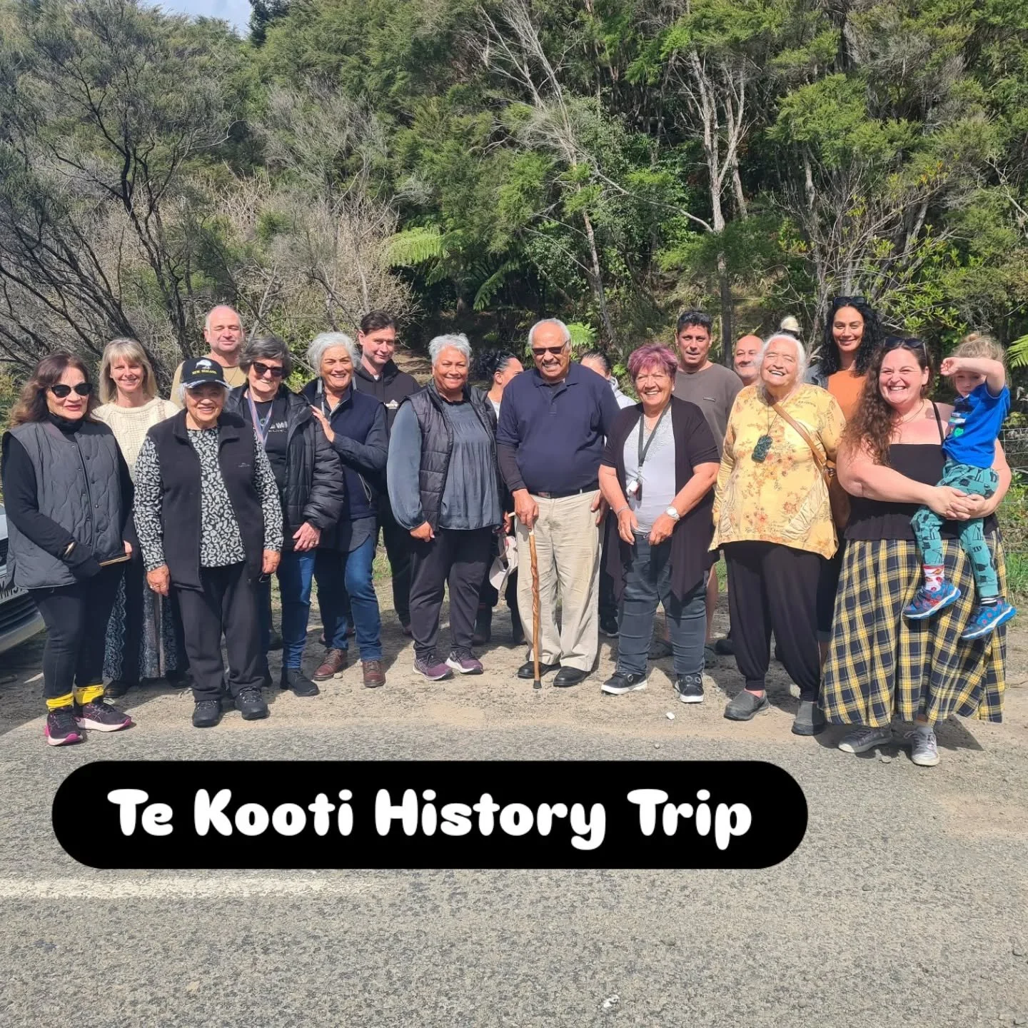An epic opportunity to korero and connect with our kaumatua as we visited wahi tapu and discussed Te Kooti 💜  Ngā mihi to Nanny Muriel for organising the event and to everyone for sharing their different pieces of Te Kooti's history 💜