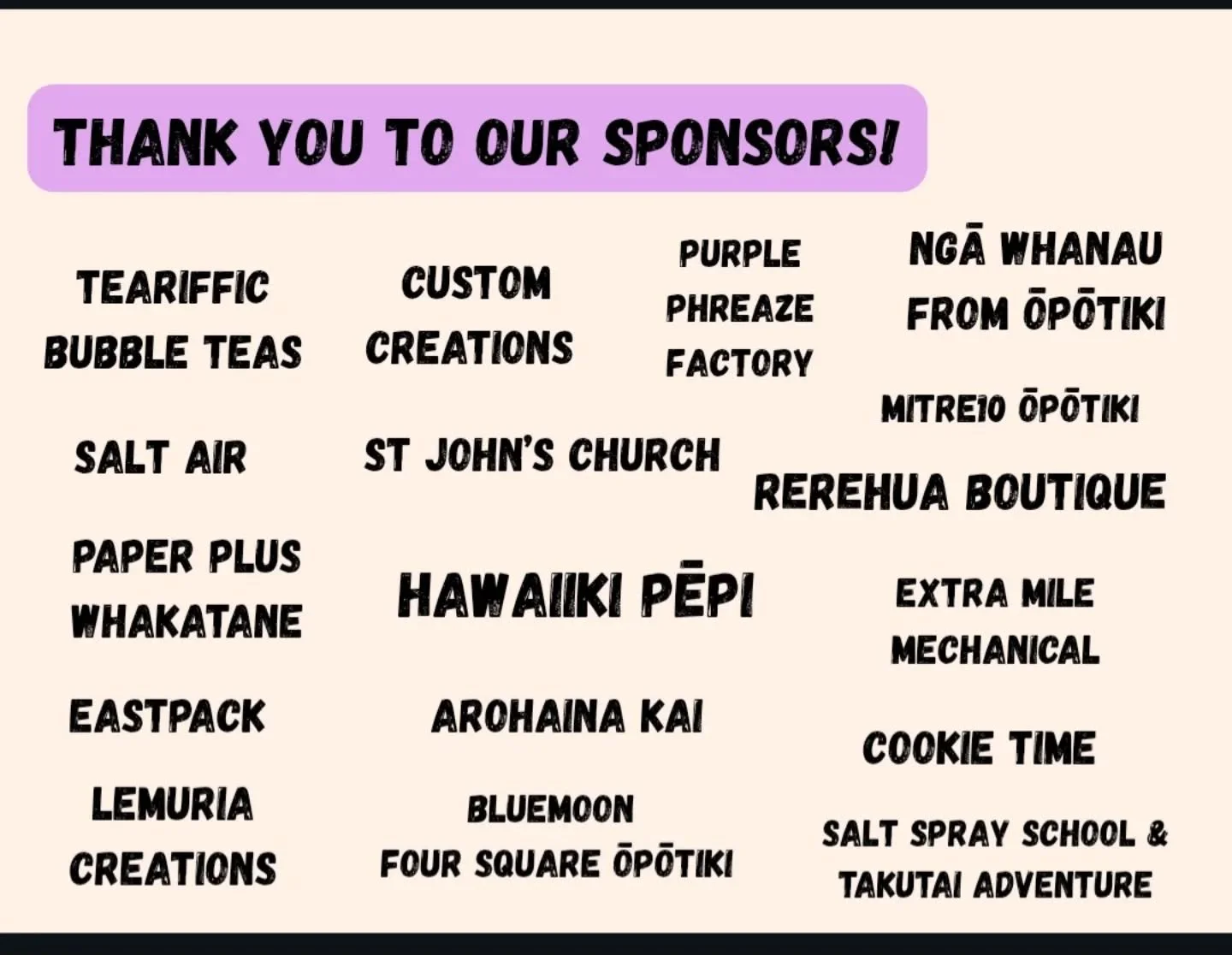 Massive mihi to our Koha for the Kaupapa whanau 💜 We had the most incredible night and it was even better thanks to all of your koha, prizes and sponsorship 💜 Ngā mihi nunui ki a koutou 💜💜💜