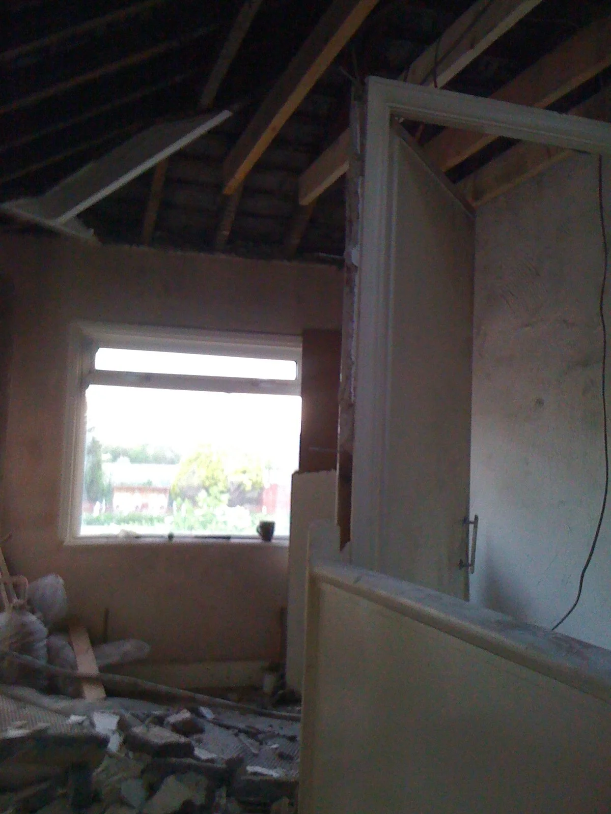 Stripping out bedroom ready for renovation