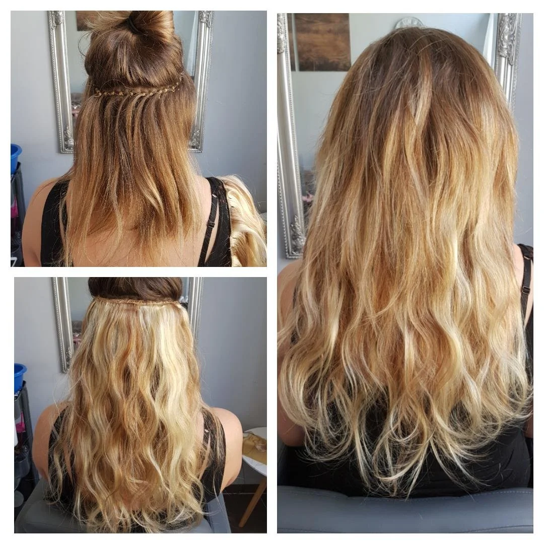 Haarverlängerung Knüpfmethode