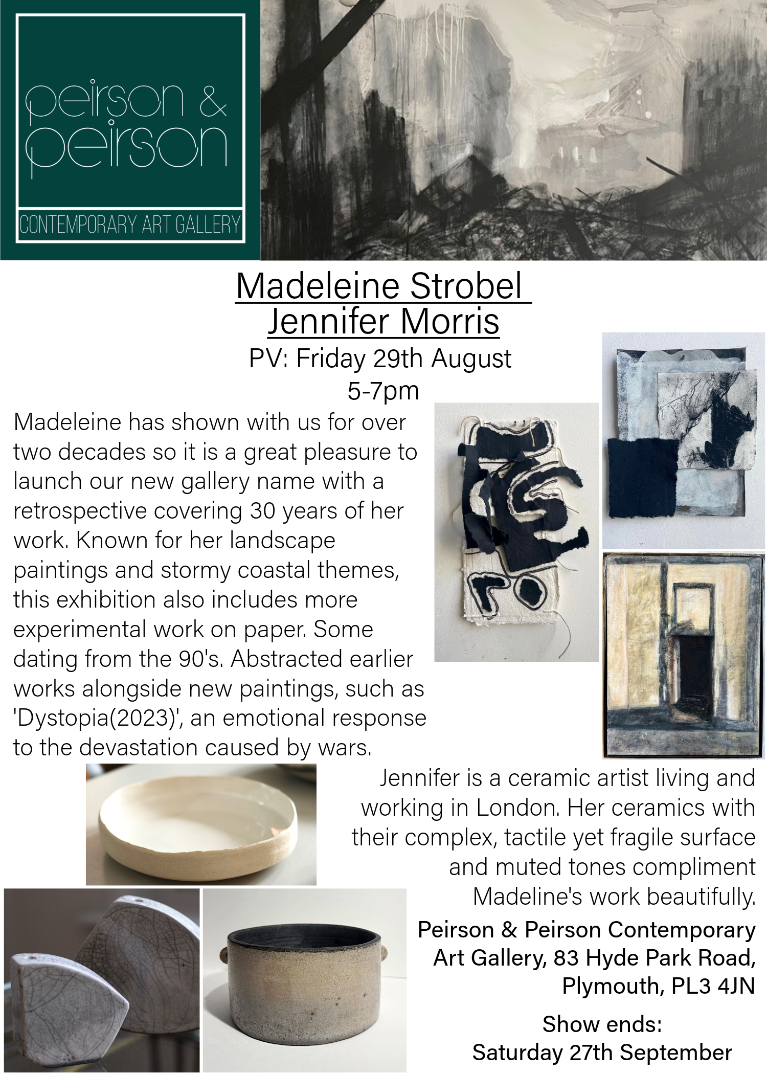 Exhibition: Madeleine Strobel and Jennifer Morris