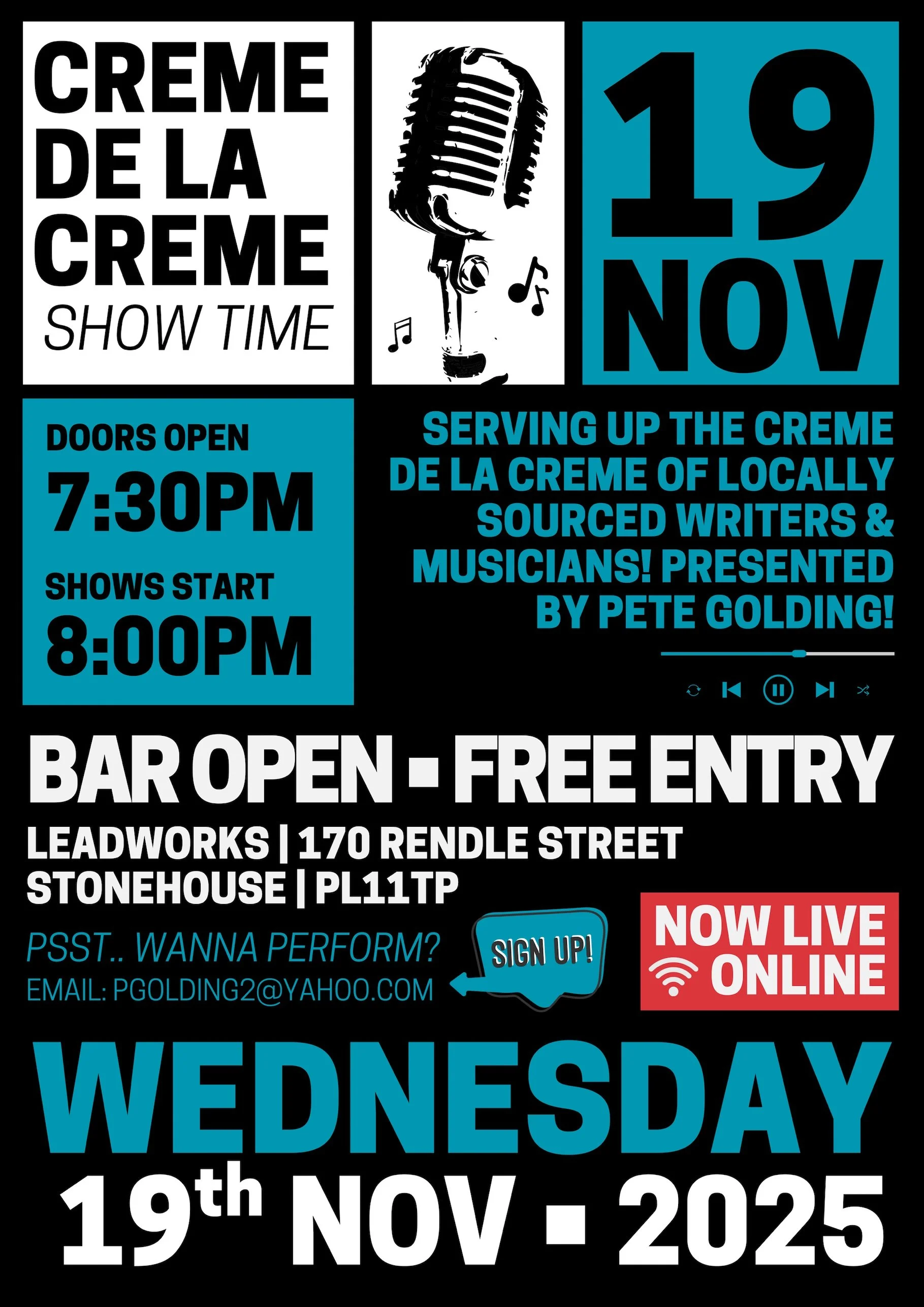 Creme de la Creme - November Event
