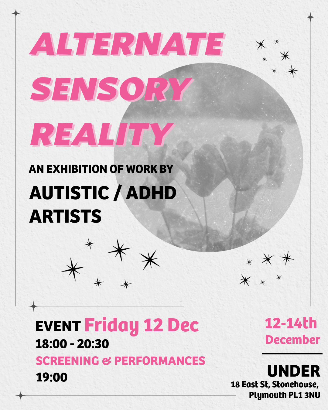 Alternate Sensory Reality: an art exhibition by Autistic/ADHD artists