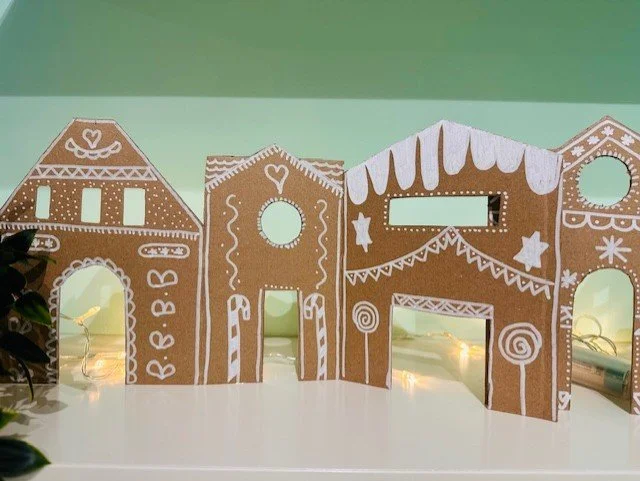 Family Crafternoon - Cardboard Christmas 'Gingerbread' Village