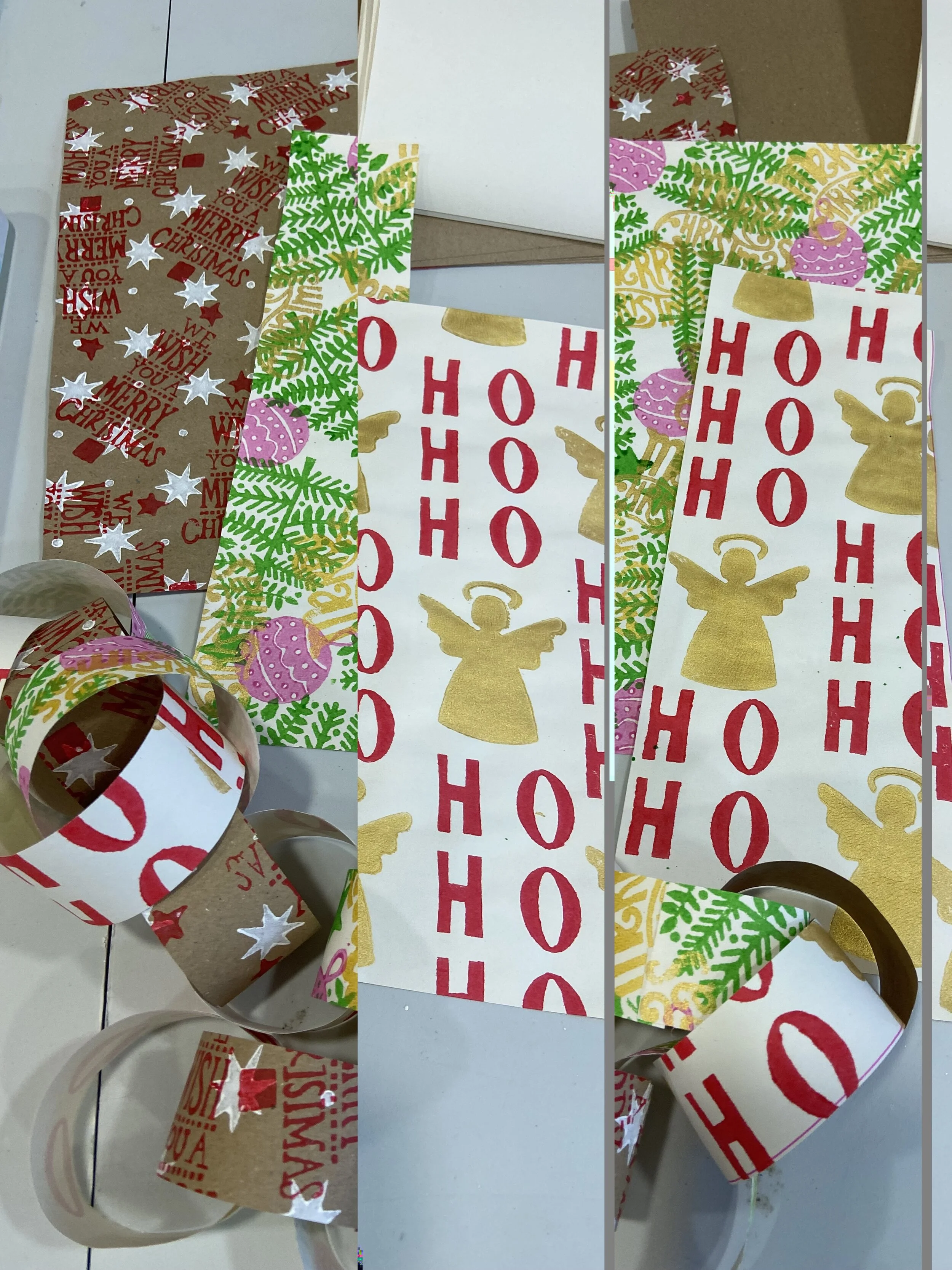 Family Crafternoon - Christmas paperchain maki
