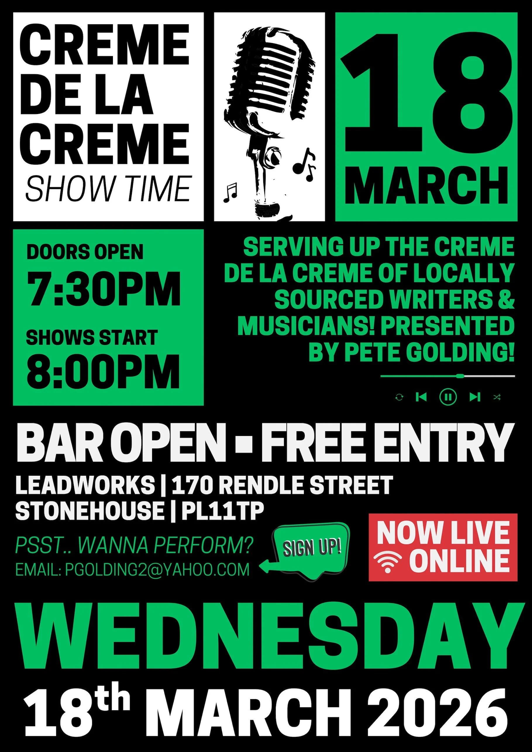 Poetry marches on relentelessy