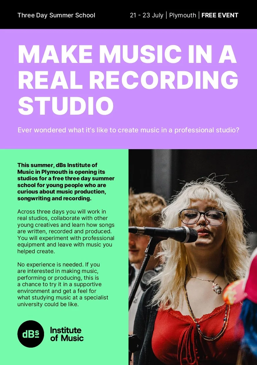 dBs Institute of Music - Three Day Summer School