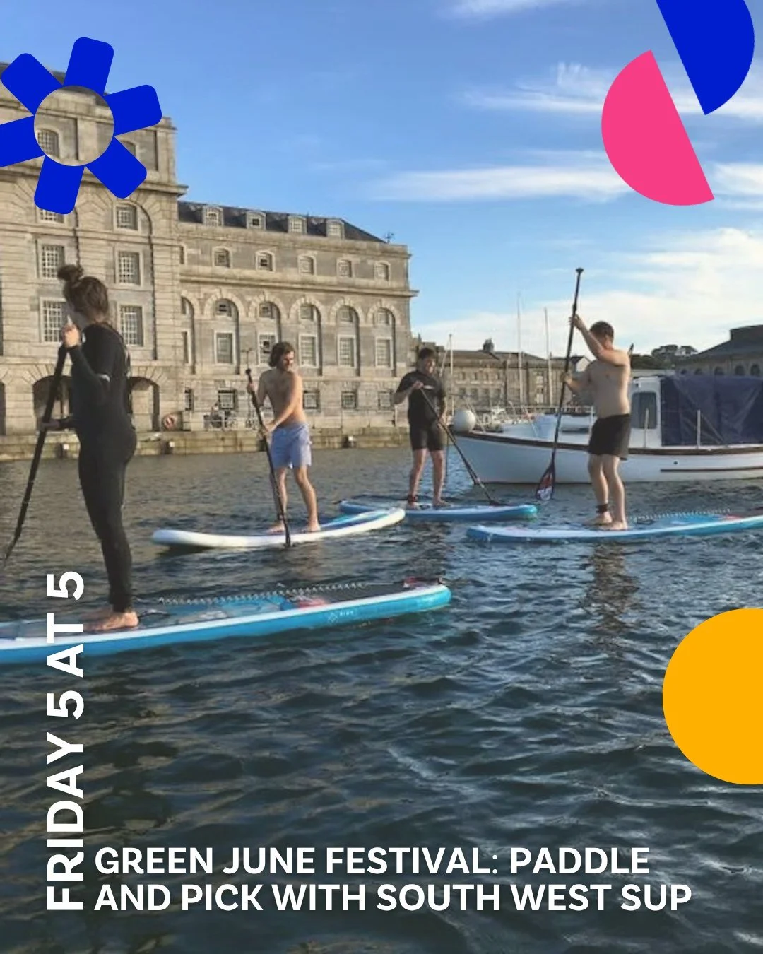 Friday 5️⃣ at Five - Here's our top five cultural highlights that we think you should know about this week in Plymouth! ⠀
⠀
👉 Paddle and Pick with South West SUP - @southwest_sup ⠀
🗓️ 7 June⠀
⠀
👉 NT Live: The Playboy of the Western World - @plymar