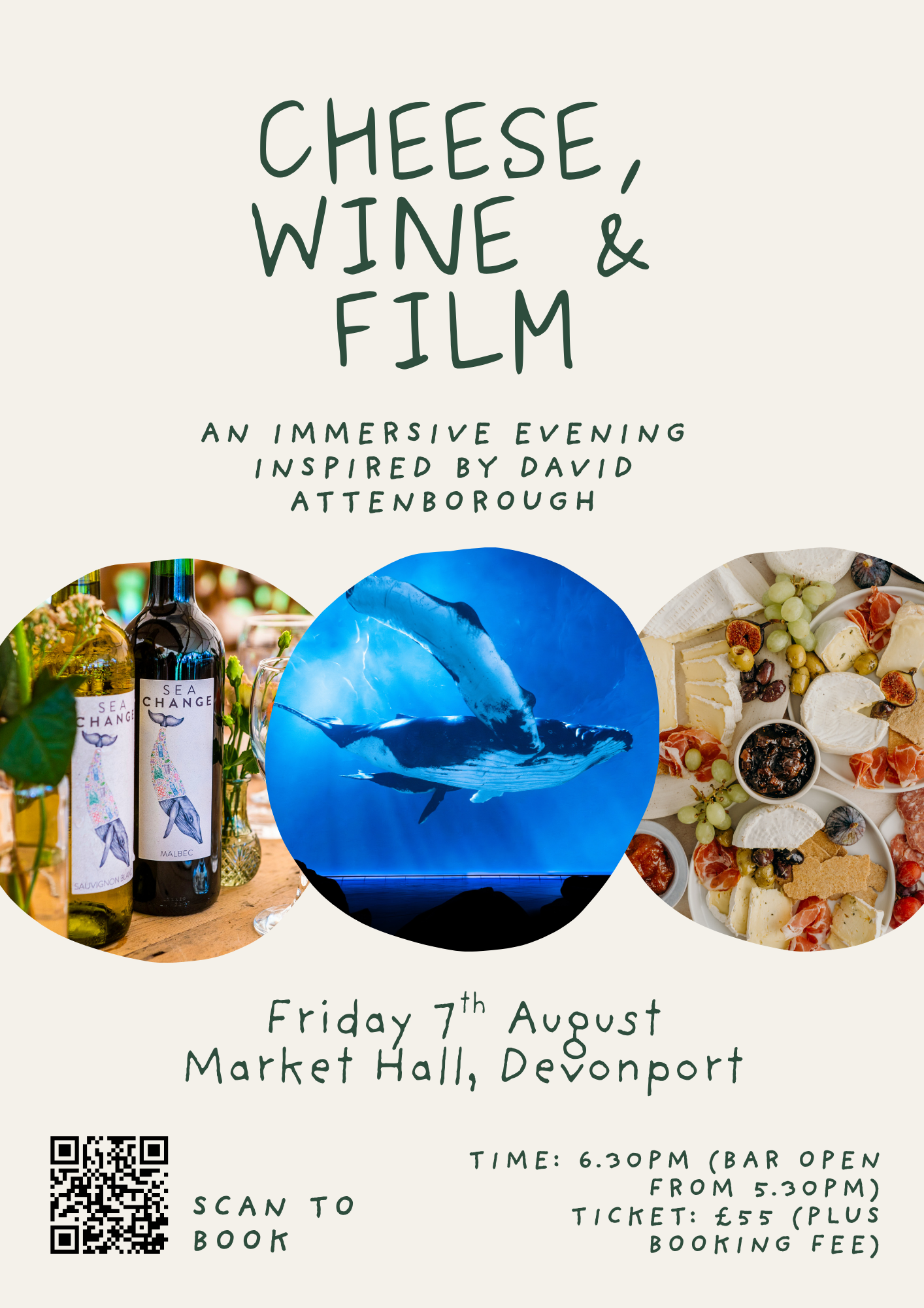 Cheese, Wine & Film: An immersive evening inspired by David Attenborough
