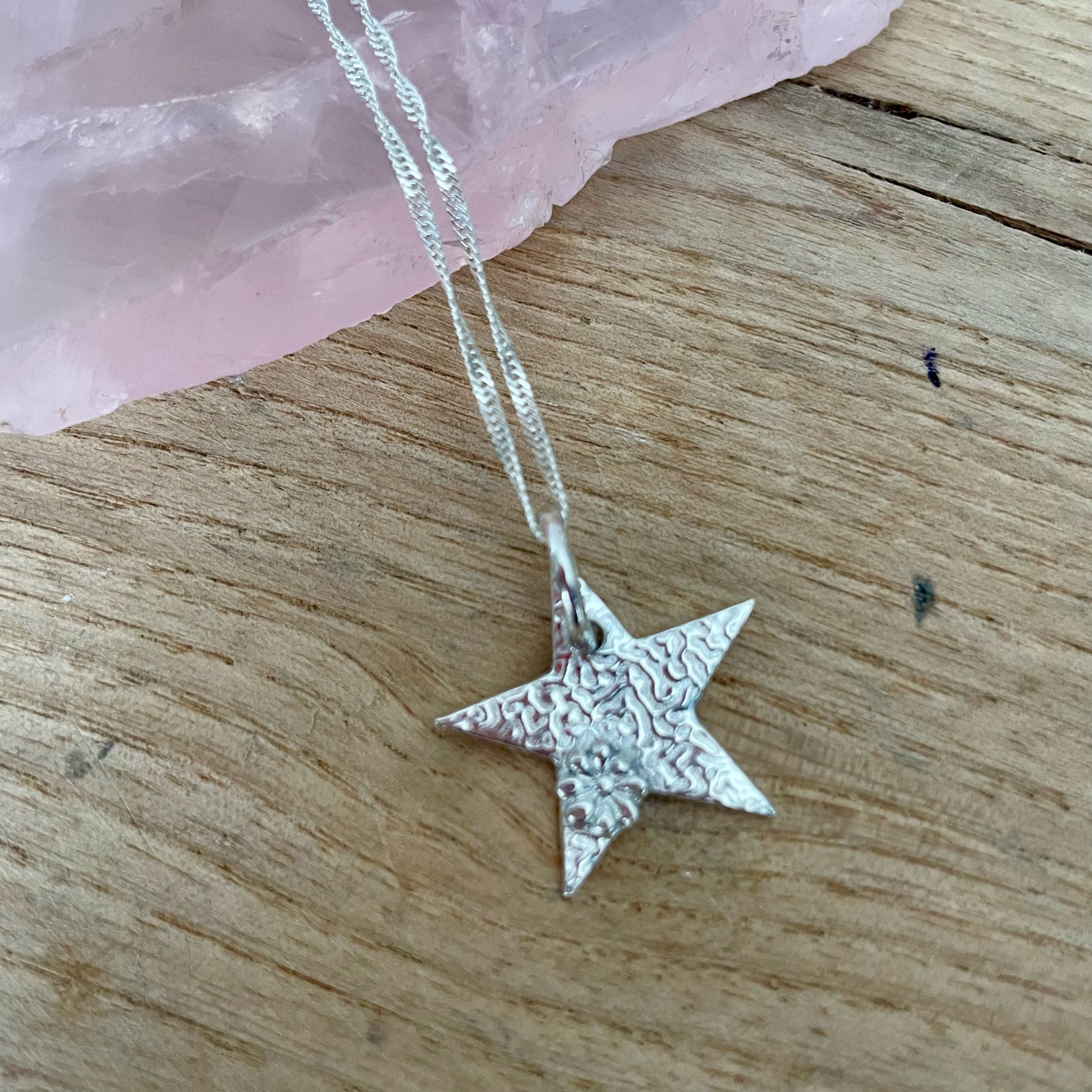 Makara Silver Jewellery Stella Star Necklace Handmade In Devon.jpeg