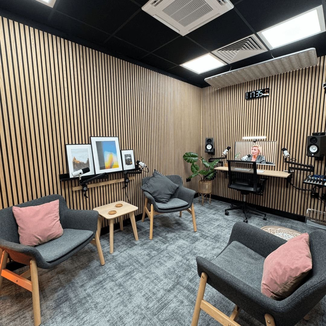 The centre also hosts The Foundry, offering SMEs and freelancers creative places and offics space that connect local businesses with global ambitions; including a fully stocked podcast studio