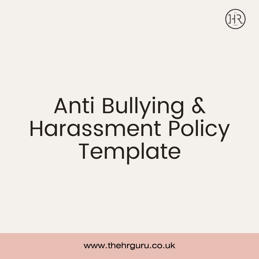 Anti Bullying and Harassment Policy