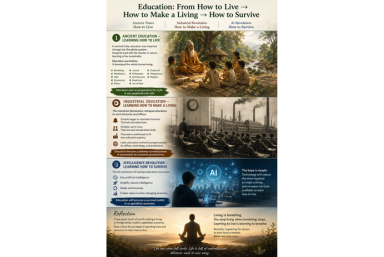 Education: From How to Live → How to Make a Living → How to Survive