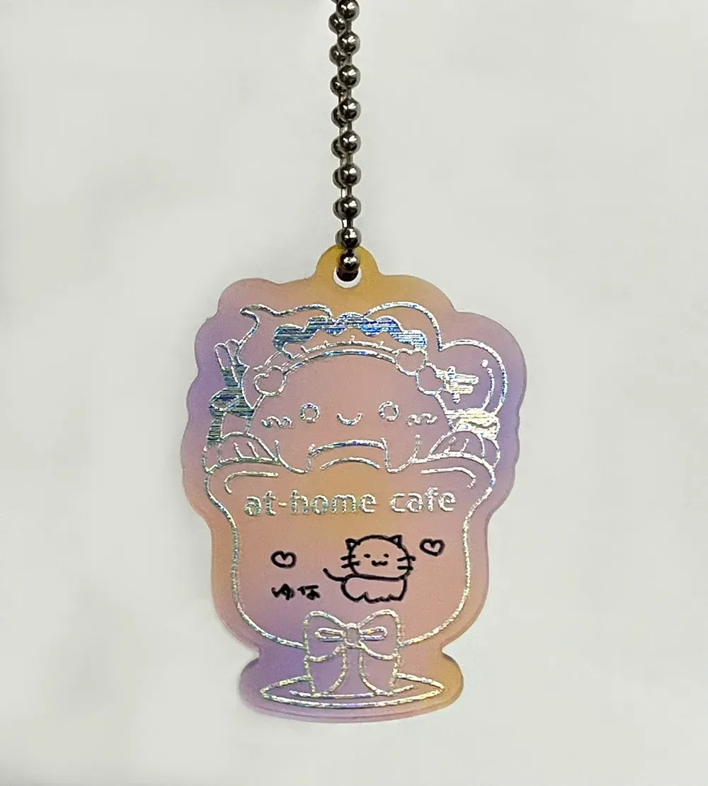 Acrylic kKeychain with a Maid’s Autograph