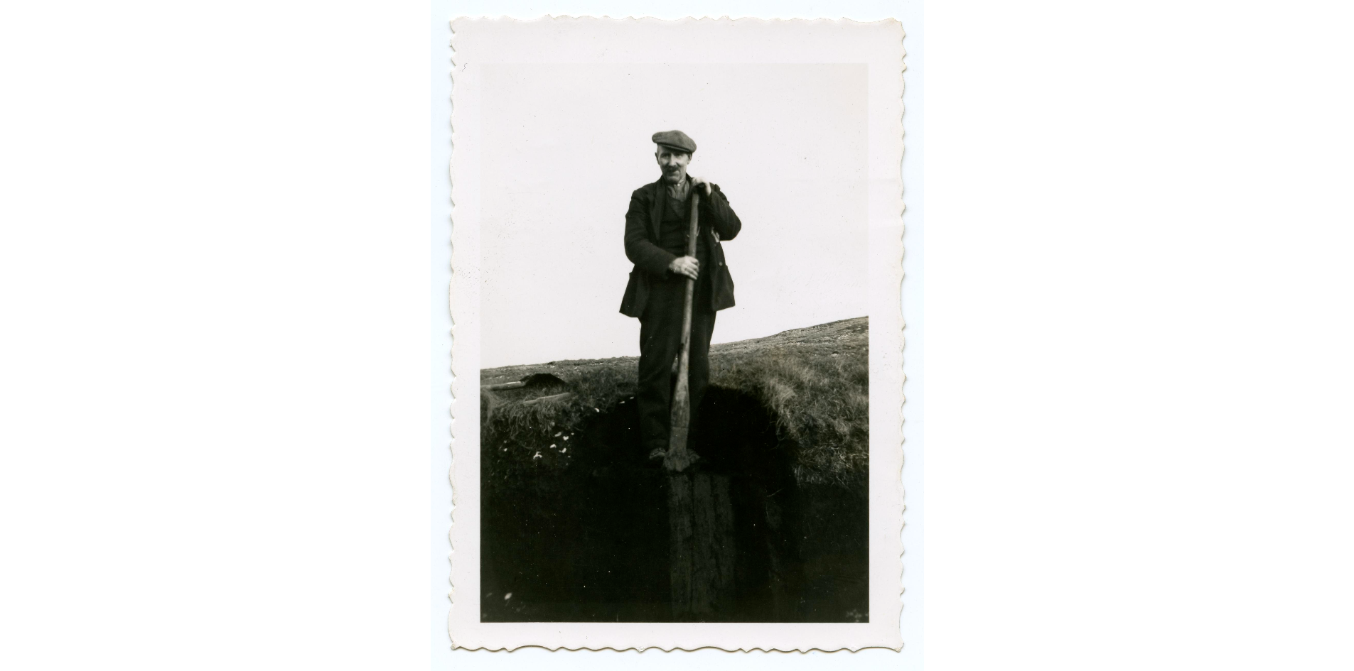 Turf cutting on the mountain