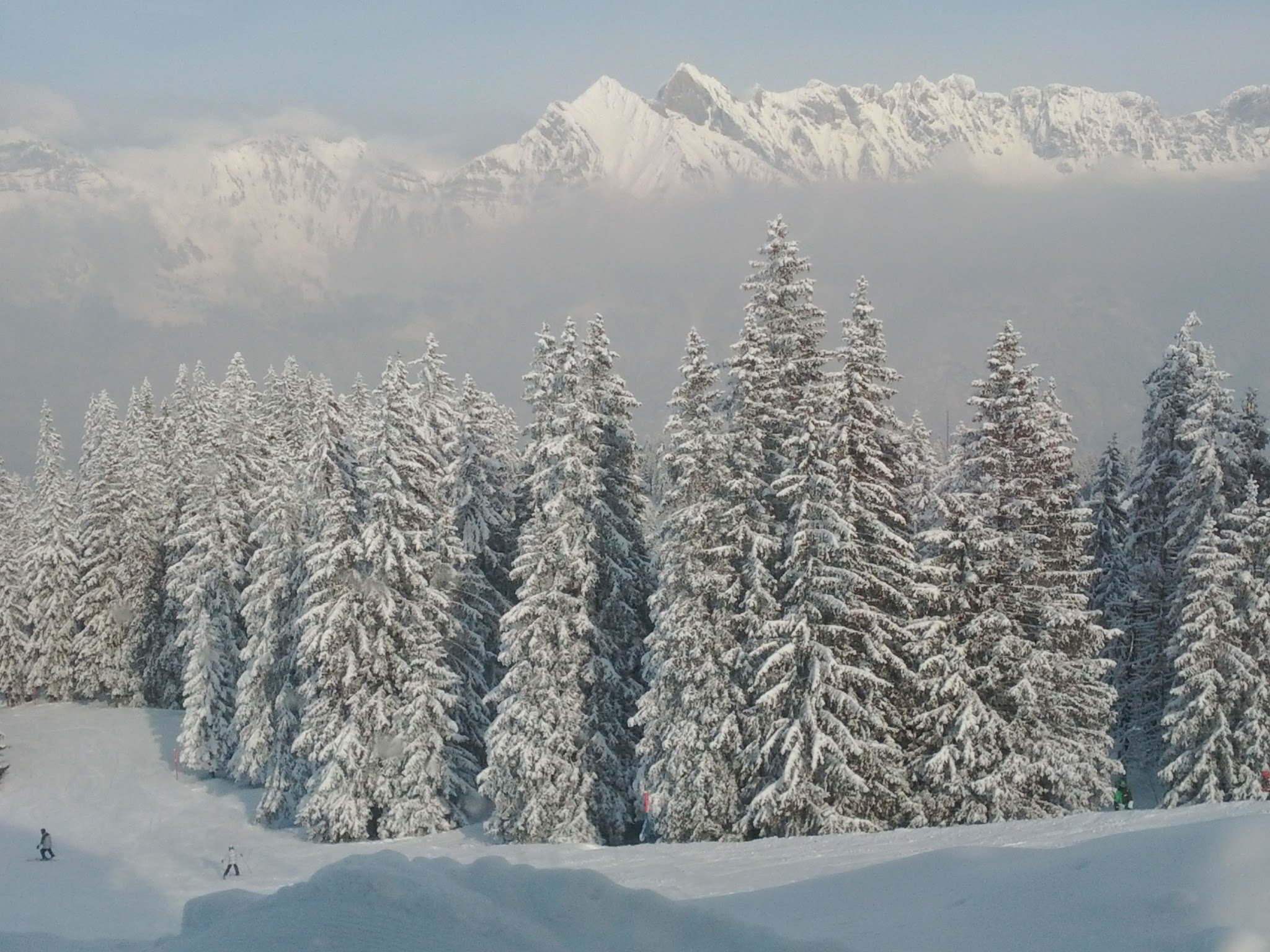 February in Flumserberg