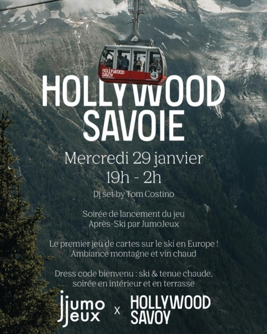 Soir&eacute;e de lancement du jeu Apr&egrave;s-Ski ⛷, une vraie ambiance d'Apr&egrave;s-Ski ! 🎉🔥
Merci &agrave; tous de votre participation et soutien 🥰
Merci @hollywood_savoy pour l'accueil et @hotelmarielle pour le partenariat 💙

Launch party f