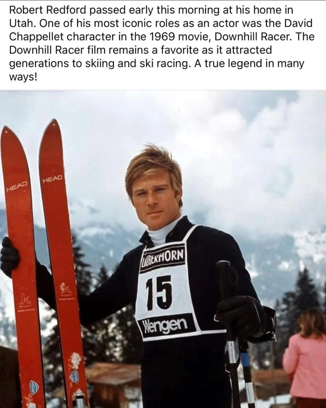Un acteur l&eacute;gendaire, un film culte sur le ski. RIP 🙏

A legendary actor, a cult ski movie. RIP 🙏

#robertredford❤️ #ski #skiing #apresski