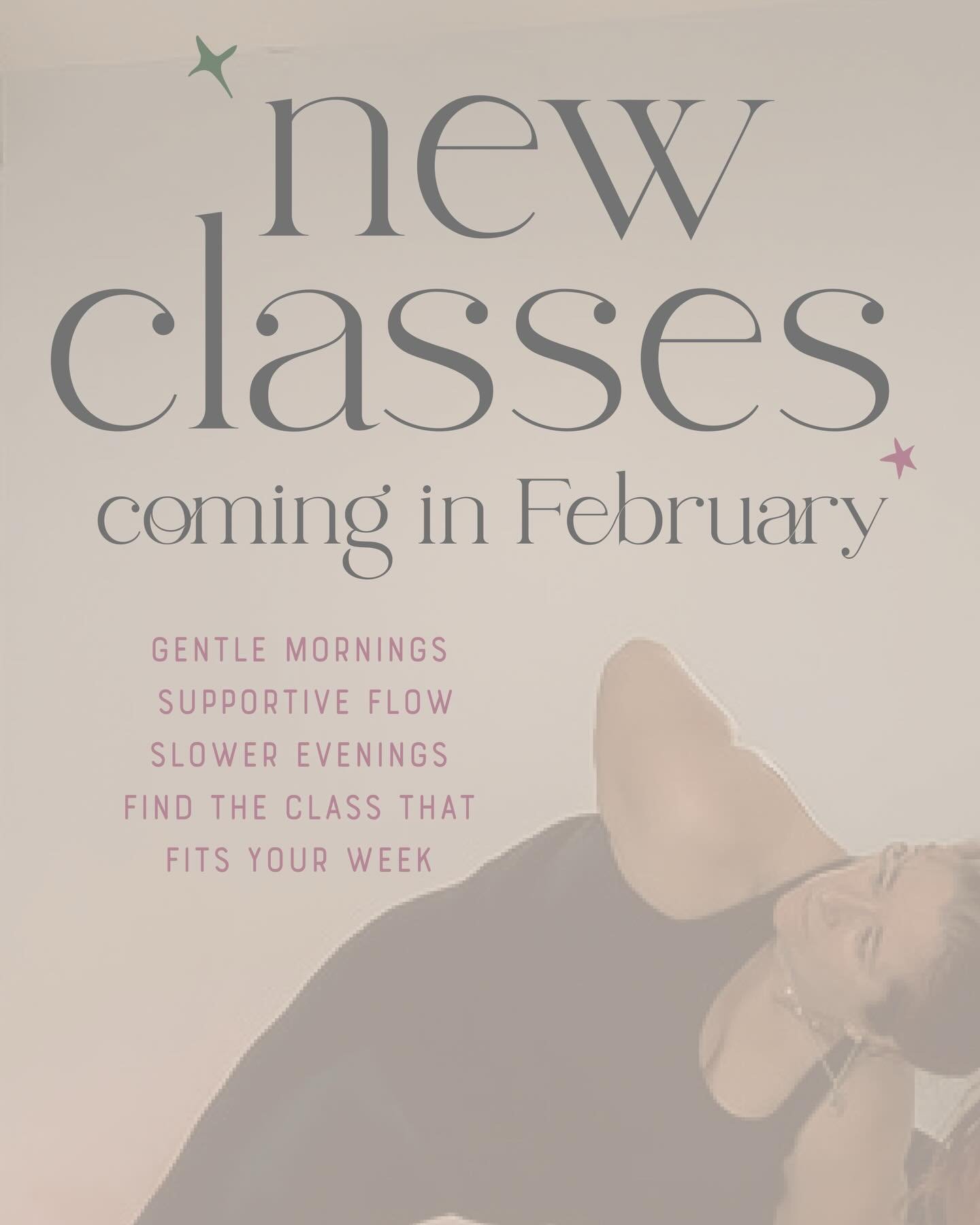 ✨ New classes launching this February ✨

Over the past few months I&rsquo;ve been reflecting on how different points in the week feel in our bodies &mdash; and how yoga can support us in different ways, rather than offering the same thing every time.