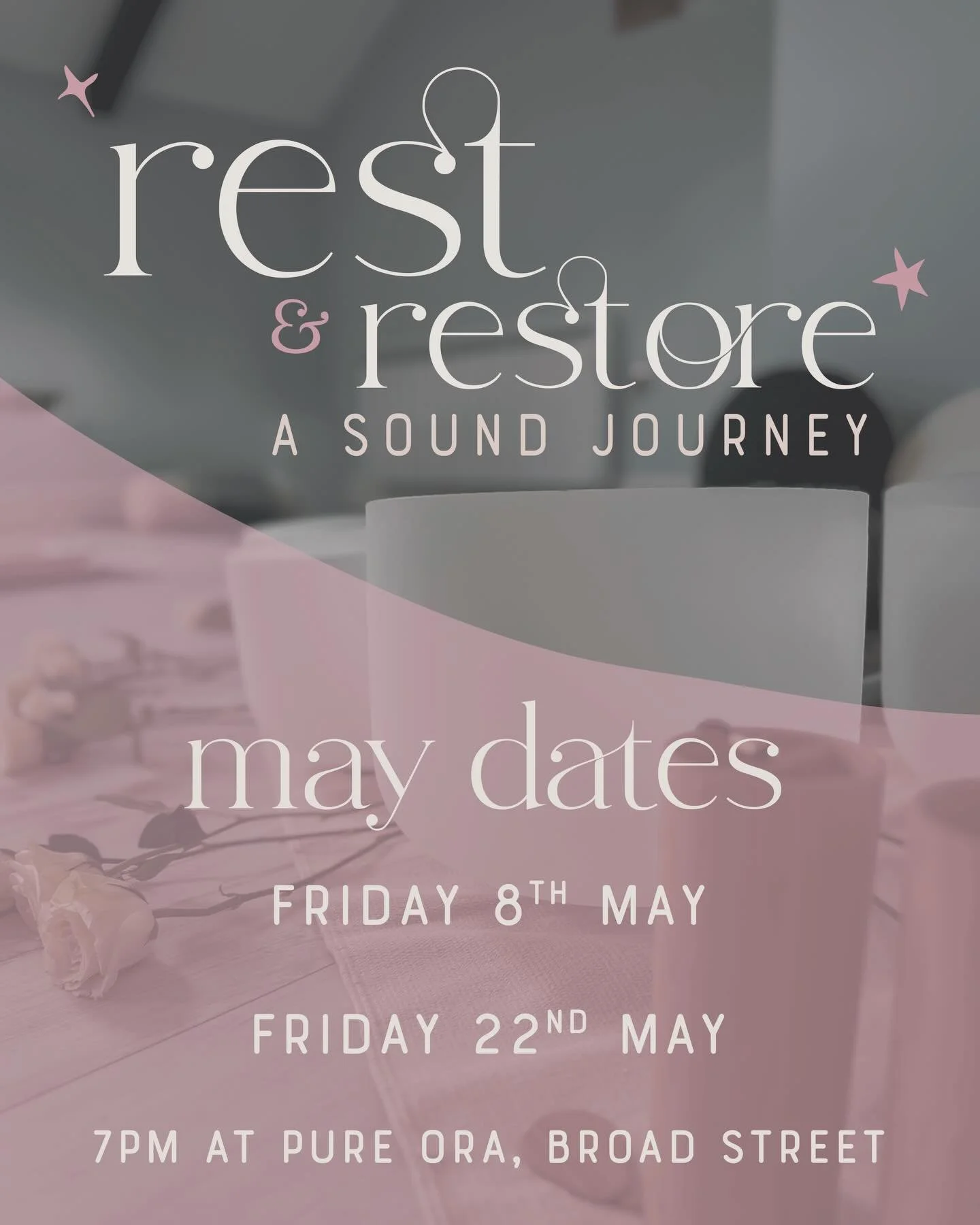As we start a new month, there are more opportunities to join me for your own Rest &amp; Restore: A Sound Healing Journey starting from this time next week. 

Having this hour for yourself on a Friday evening is a great way to finish a week by spendi