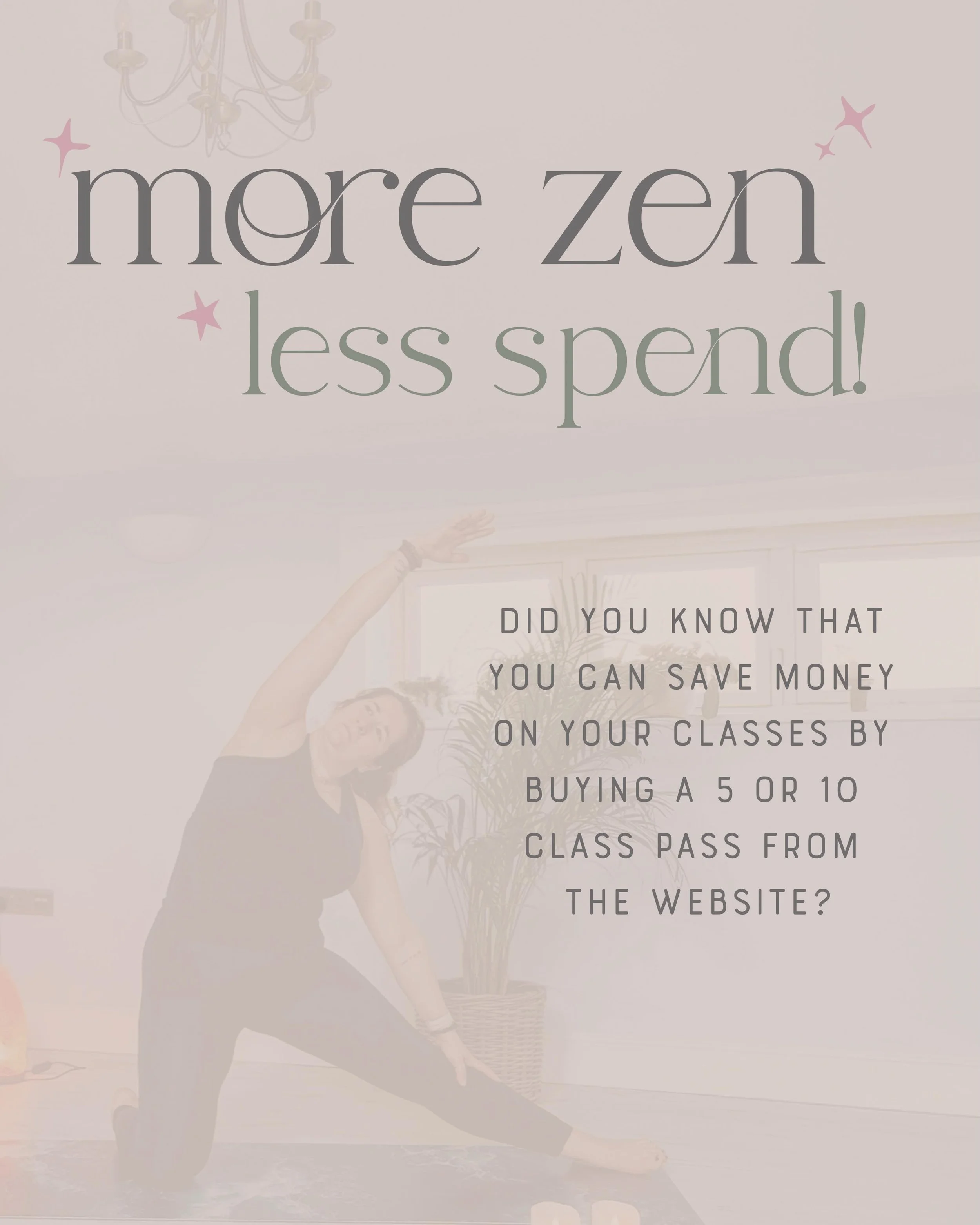 More zen, less spend 🤍

We know that life feels expensive at the moment, which is exactly why carving out time for yourself matters more than ever. Your yoga practice is more than just movement &mdash; it&rsquo;s an hour to breathe deeply, slow down