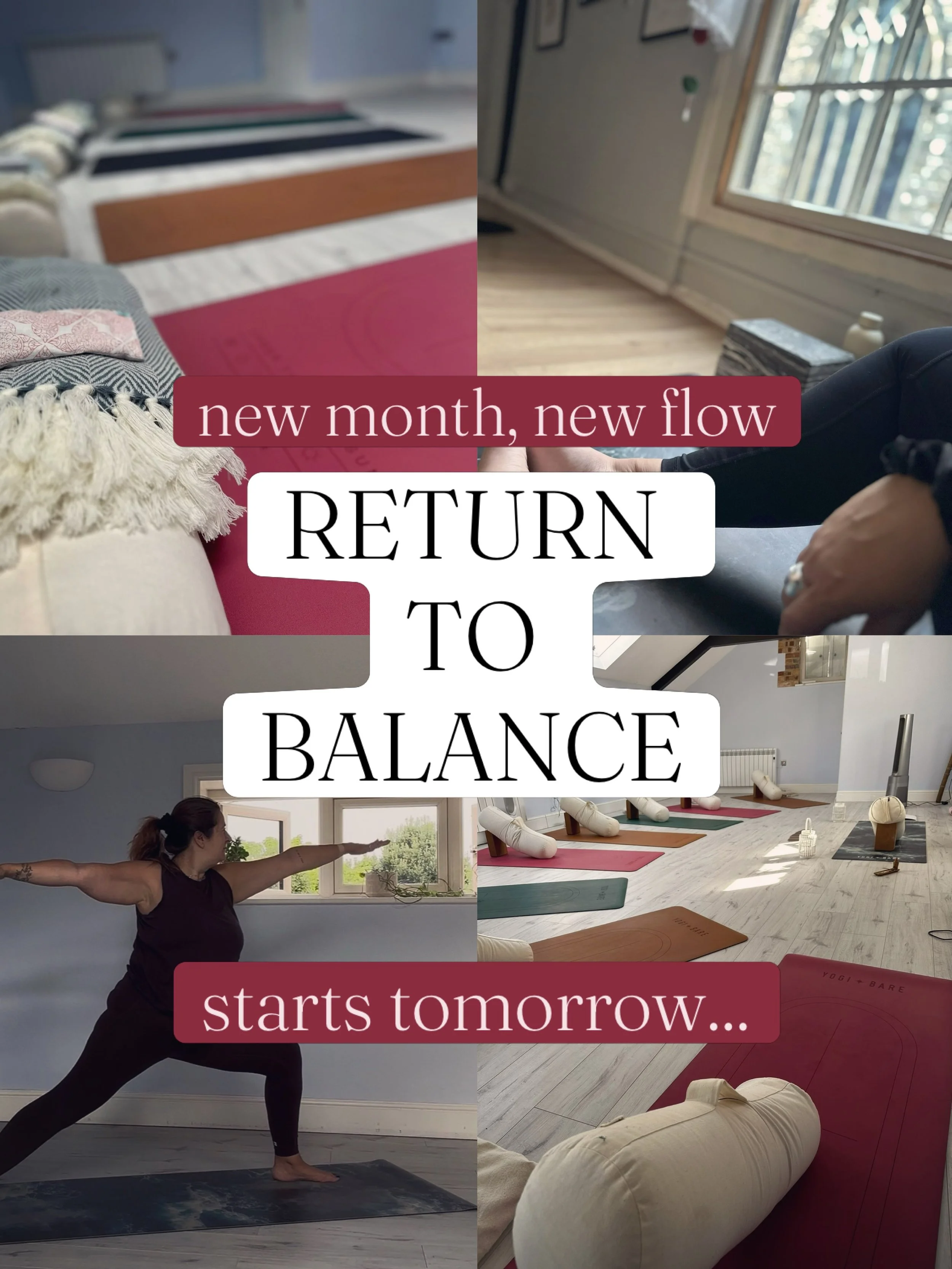 A new month, a new theme &amp; a little reminder to make some space for yourself. 🌙

This week we step into September (I know where is time going!) and begin our new Return to Balance theme across La Lune classes.

If summer has meant your usual yog