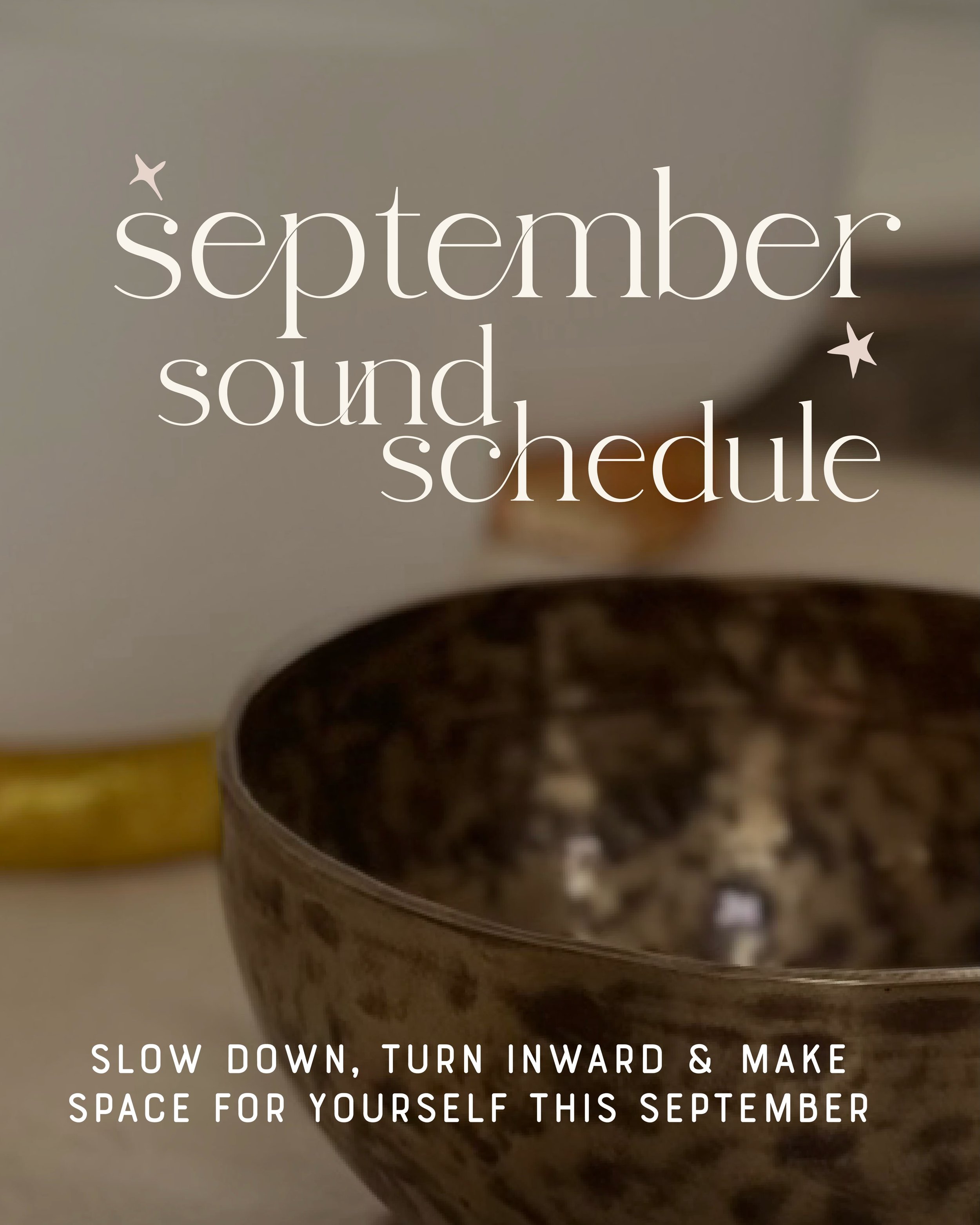 ✨ September sound at La Lune ✨

As we move into September and the days begin to soften, there&rsquo;s something lovely about making a little more space to slow down, turn inward and simply be.

This month, there are three opportunities to step away f