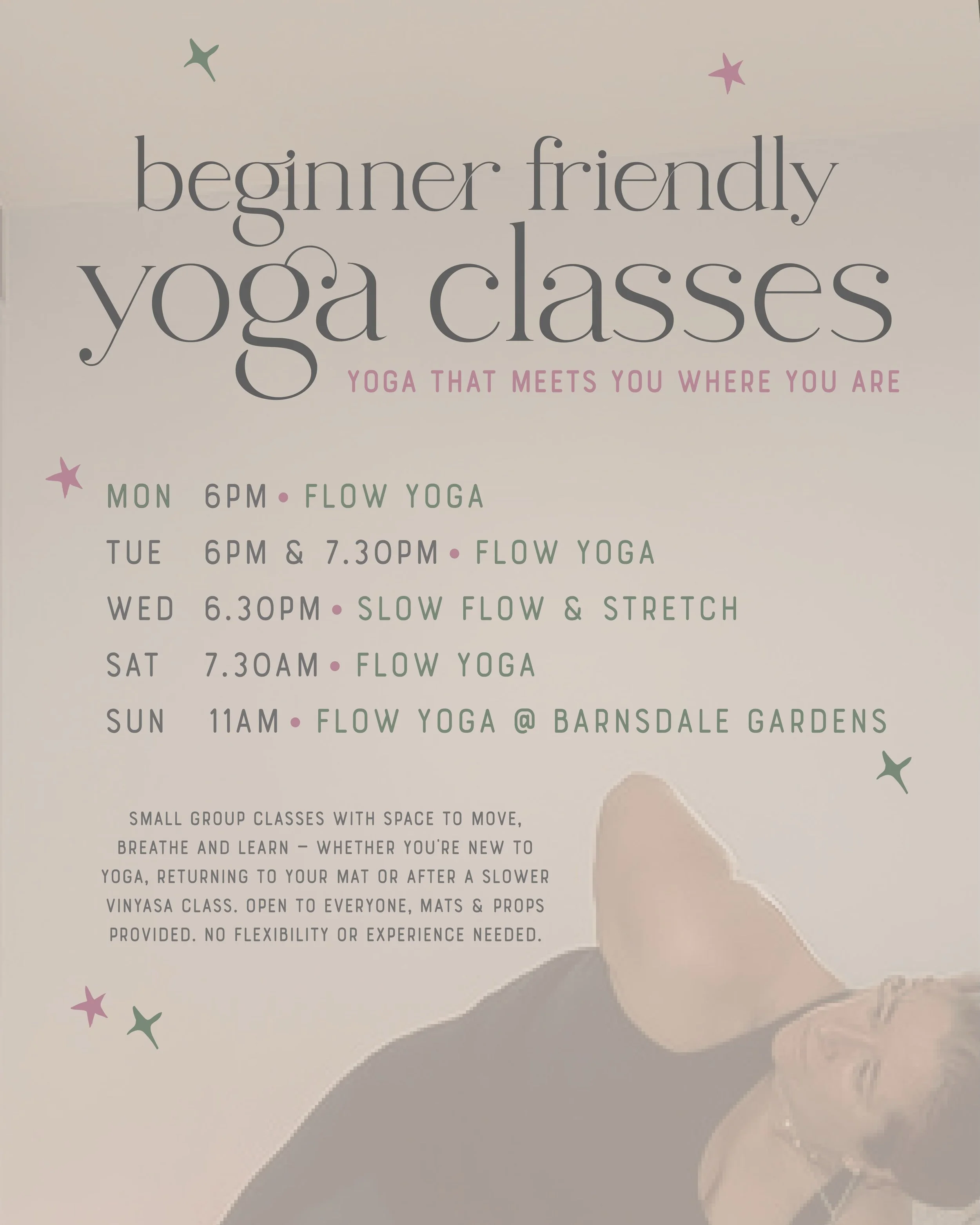 🍂 AUTUMN / WINTER TIMETABLE 🍂

As the days get cooler and we&rsquo;re heading into the cosier months, our autumn/winter yoga timetable is here.
Whether you&rsquo;re looking for an energising morning flow, an evening practice to switch off, or a slo