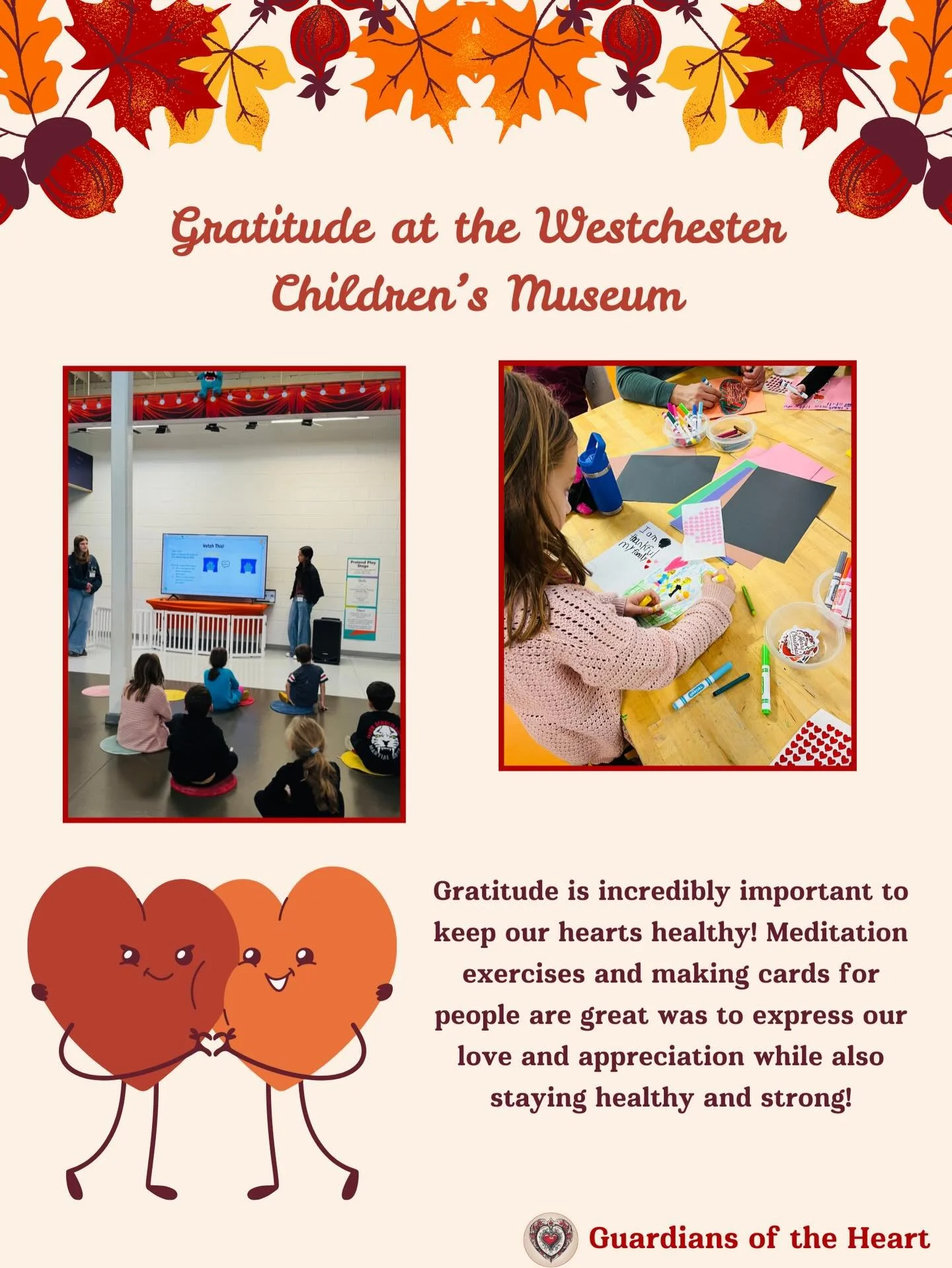 A day filled with gratitude, meditation, and heart-healthy habits.
From exploring gratitude practices to making cards for loved ones, we learned how important gratitude is, even to keep our hearts healthy! Thankful for everyone who came! ❤️

#hearthe