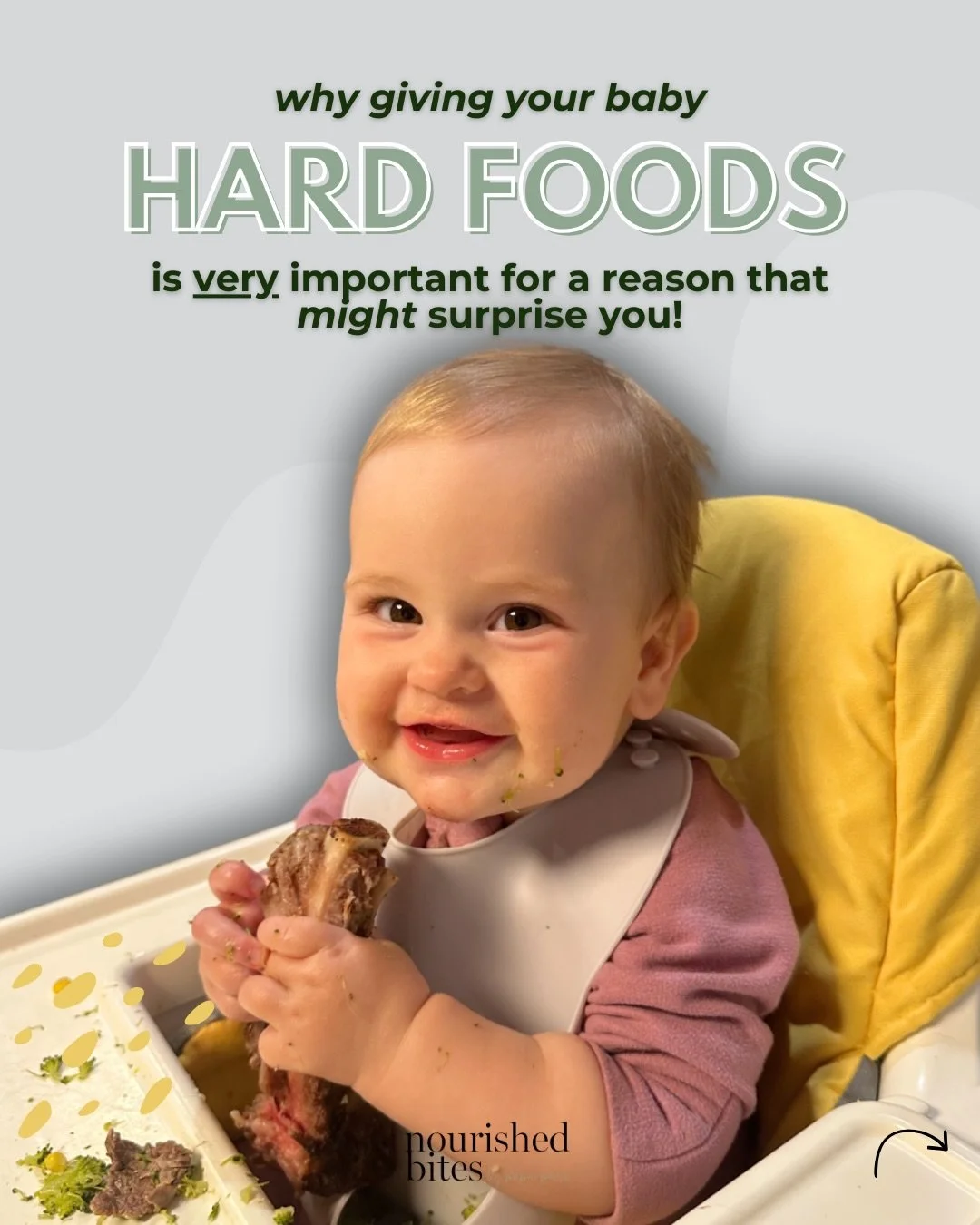 Chewing is essential, &amp; we&rsquo;re forgetting how to do it! (Babies, toddlers &amp; adults alike) 🥲

Babies need hard, resistive foods to develop STRONG jaws and a wide palate - which supports proper swallowing and nasal breathing (less mouth b