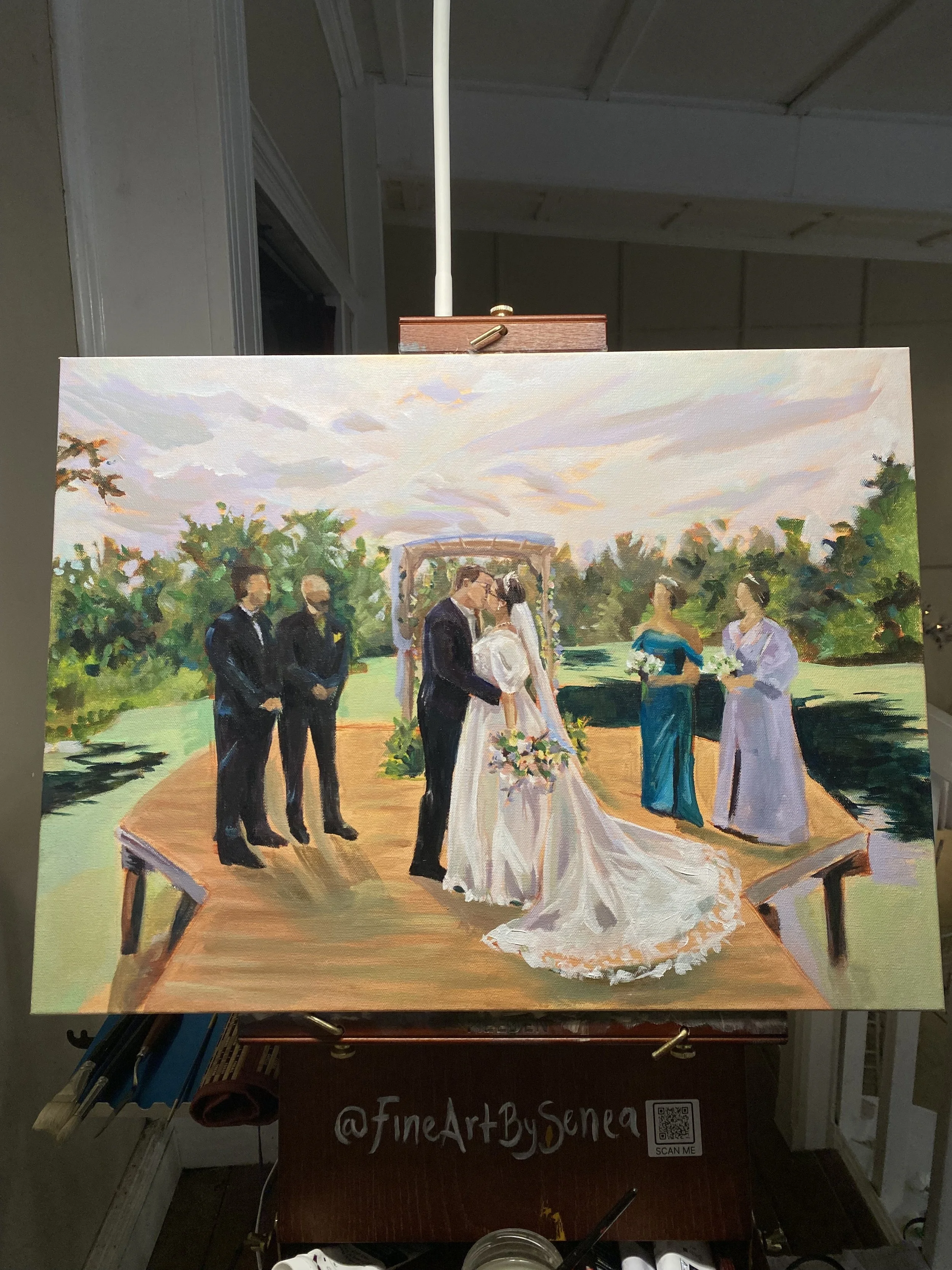 Live Wedding Paintings End of Night