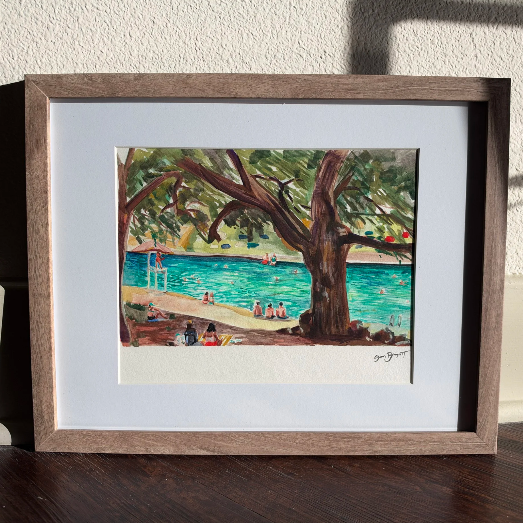 Barton Springs in June Framed