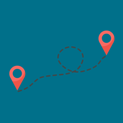 Journey between two points