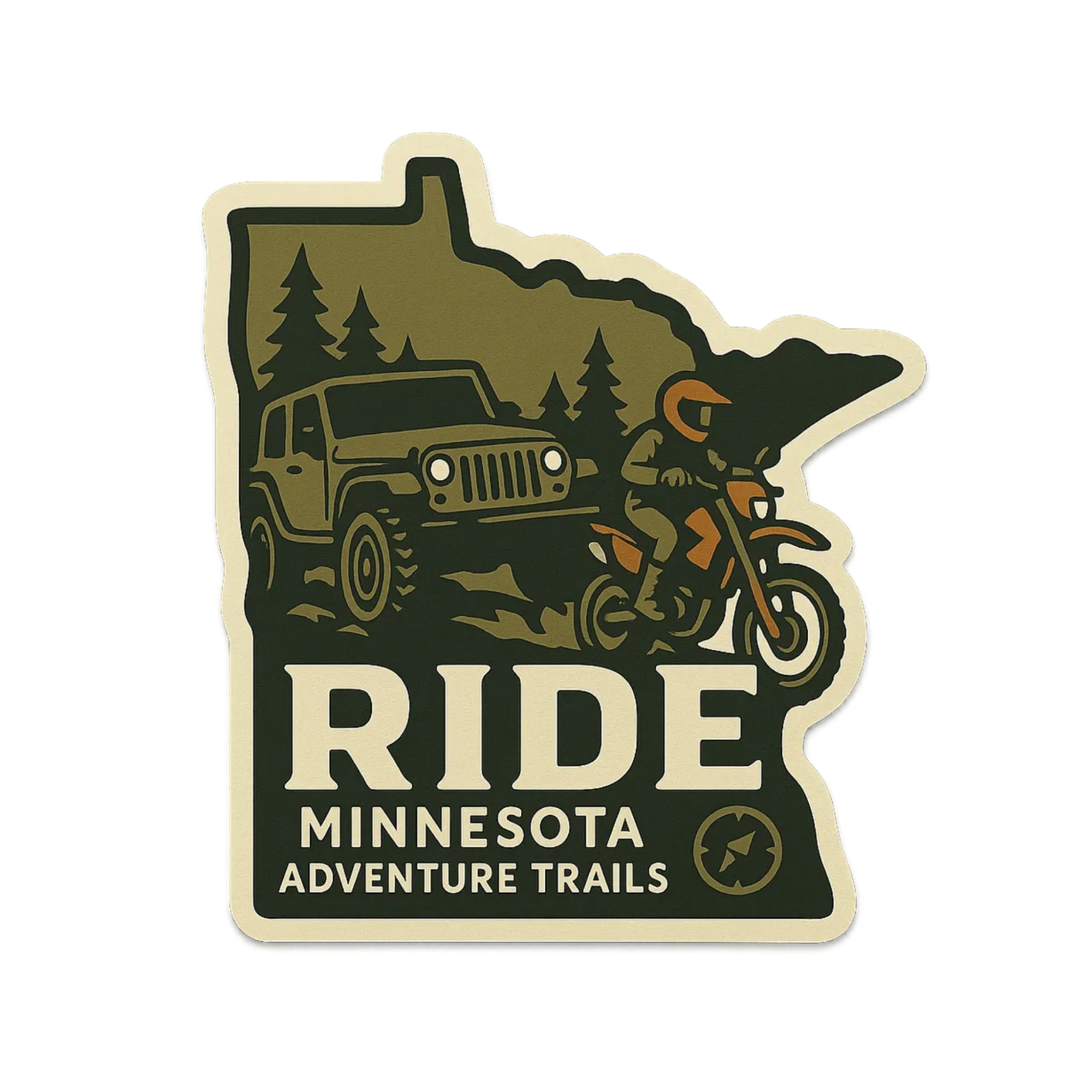 Minnesota Adventure Trails official partner logo featuring a Jeep and motorcycle