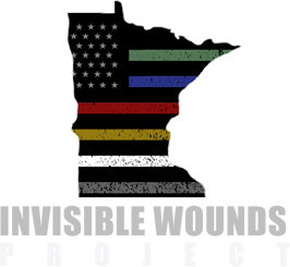 Invisible Wounds Project logo — Minnesota veteran support organization partnered with Mill City Synthetics