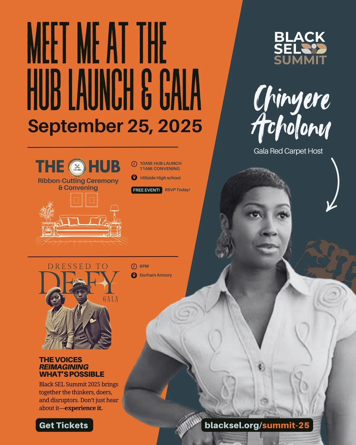 Guess who&rsquo;s hosting the Red Carpet at the @blackselhub Dressed to Defy Gala, THIS THURSDAY!!! 

It will be a night celebrating fashion, resilience, and community power. I&rsquo;m so excited!!! Come through in your boldest looks, walk this histo